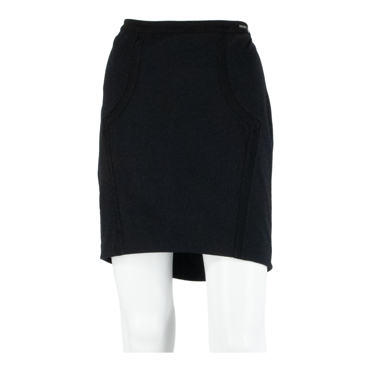 GUESS Womens Pencil Skirt Black Short Viscose M Refurbished - N/A refurbished available on Cerqular