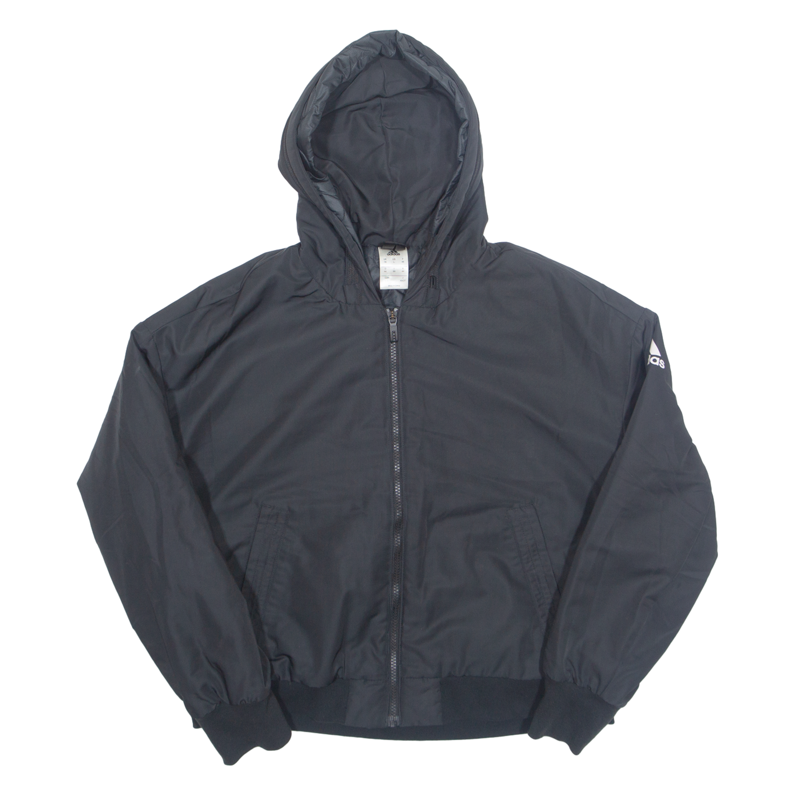 ADIDAS Womens Jacket Black Hooded UK 18 Refurbished - N/A refurbished available on Cerqular