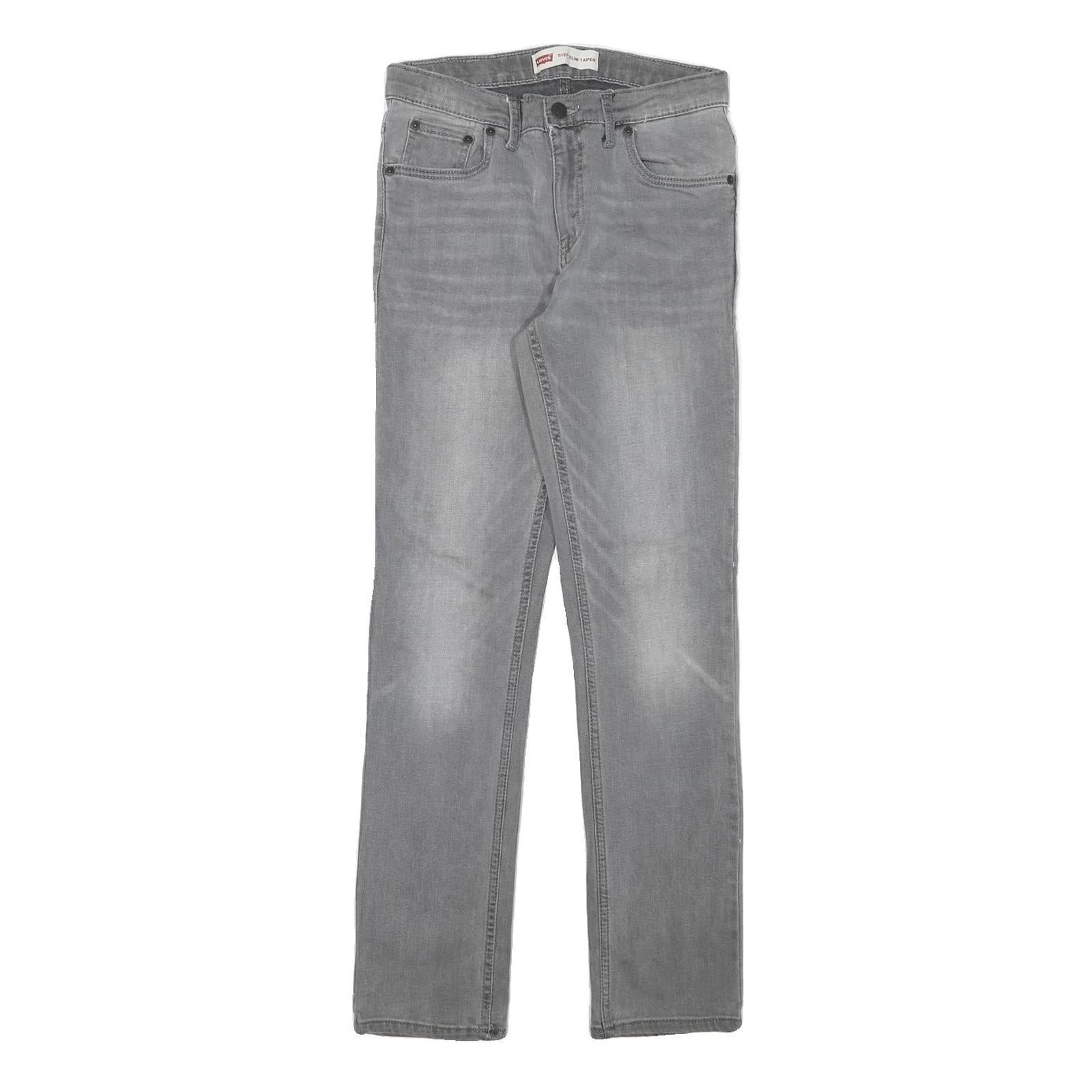 LEVI'S 512 Tapered Mens Jeans Grey Slim Tapered Denim W26 L28 Classic Style Refurbished - N/A refurbished available on Cerqular