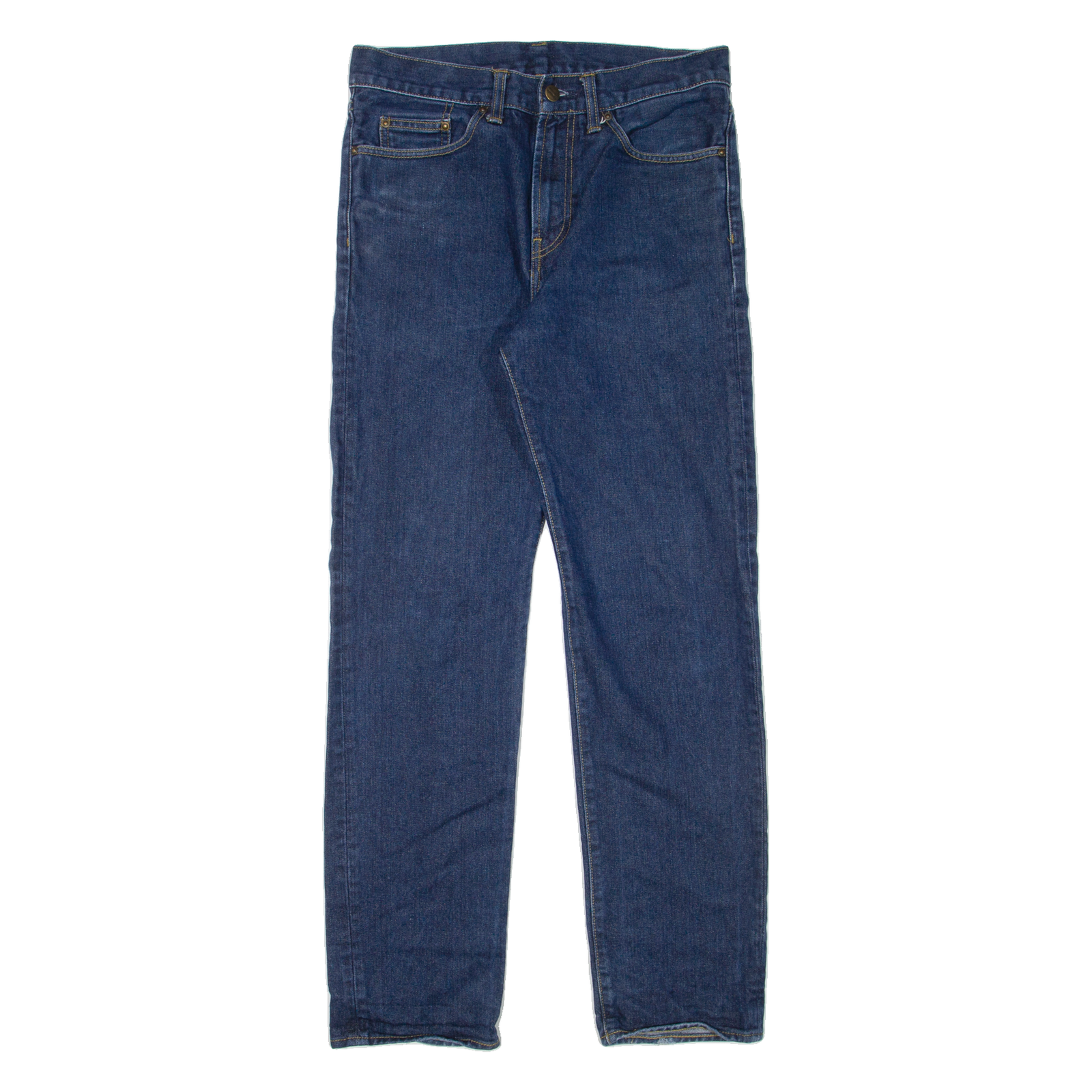 CARHARTT WIP Pontiac Pant Mens Jeans Blue Slim Straight W29 L32 Refurbished - N/A refurbished available on Cerqular