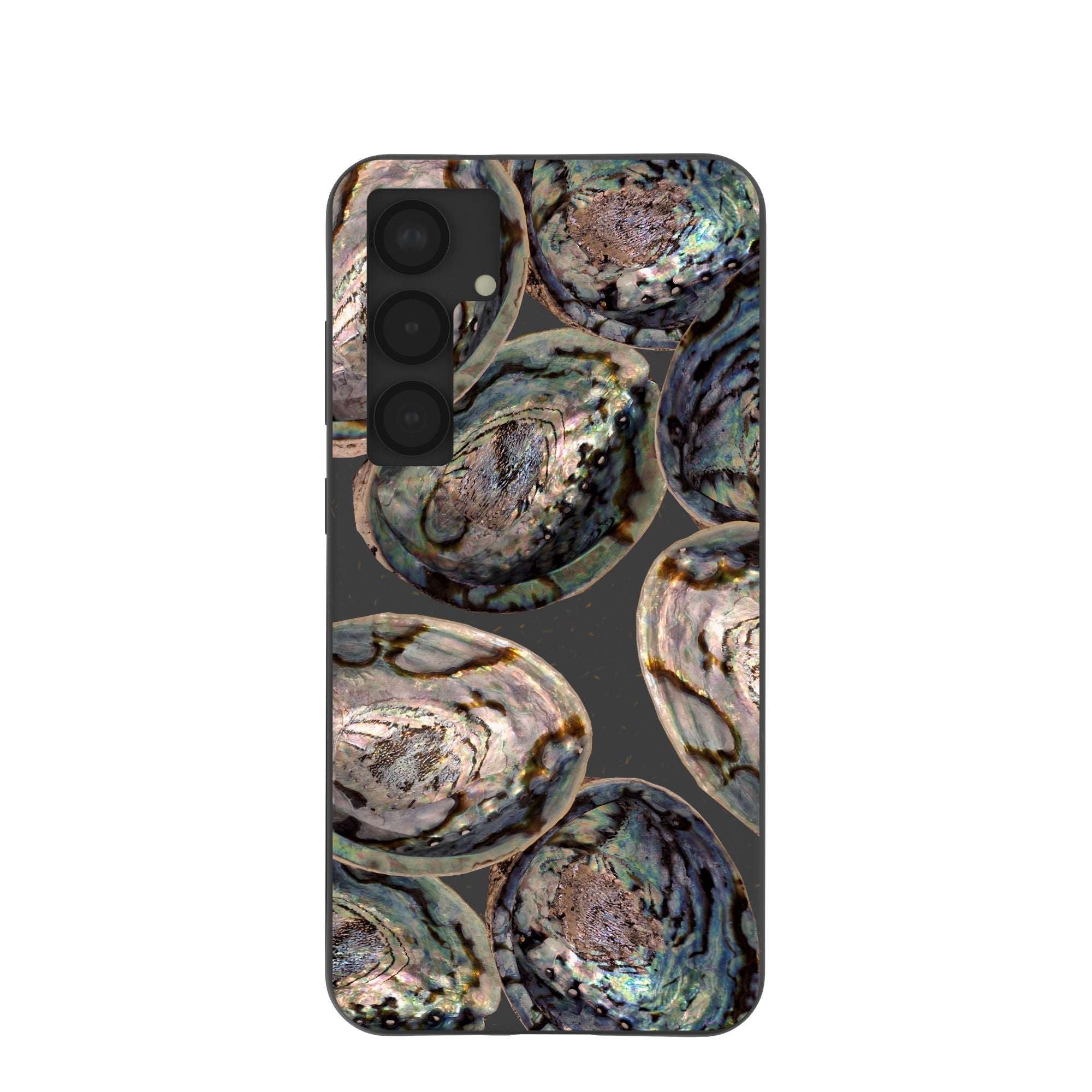 Black Abalone Shells Samsung Galaxy S25+(Plus) Case Refurbished - Pela Case refurbished available on Cerqular