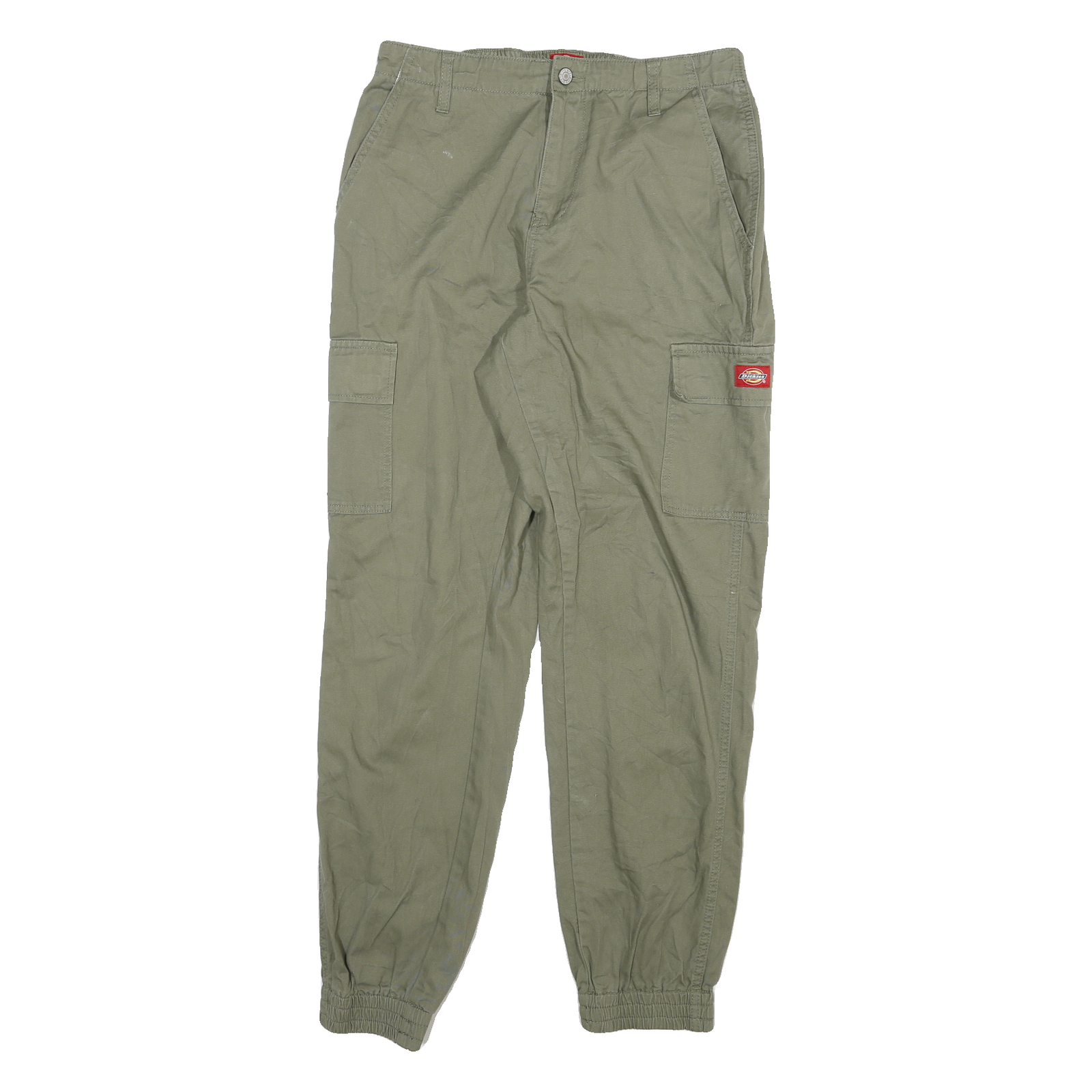 DICKIES Mens Cotton Blend Relaxed Cargo Trousers Green W28 L29 Casual Workwear Refurbished - N/A refurbished available on Cerqular