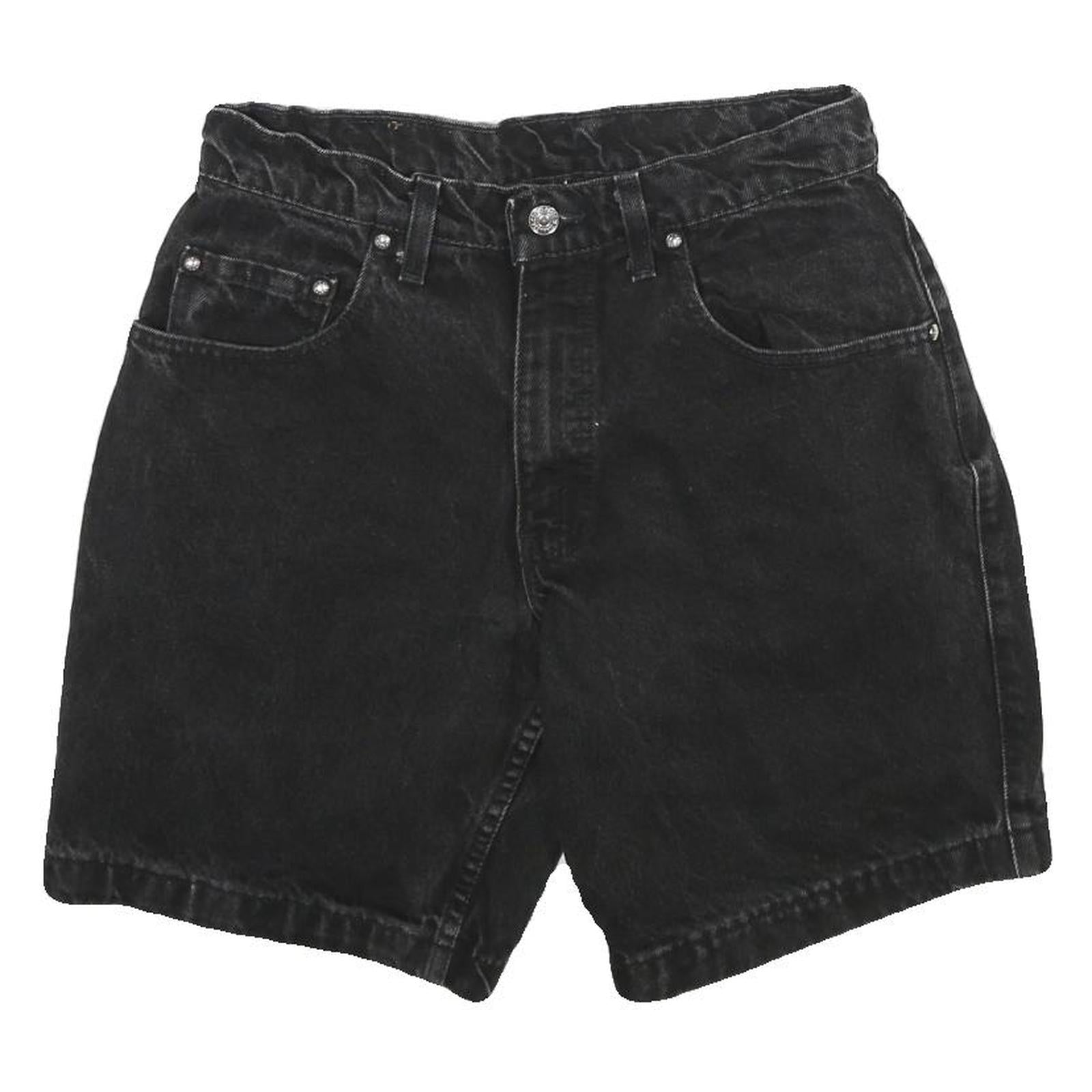 LEVI'S Mens Black Denim Casual Shorts S W30 Refurbished - N/A refurbished available on Cerqular