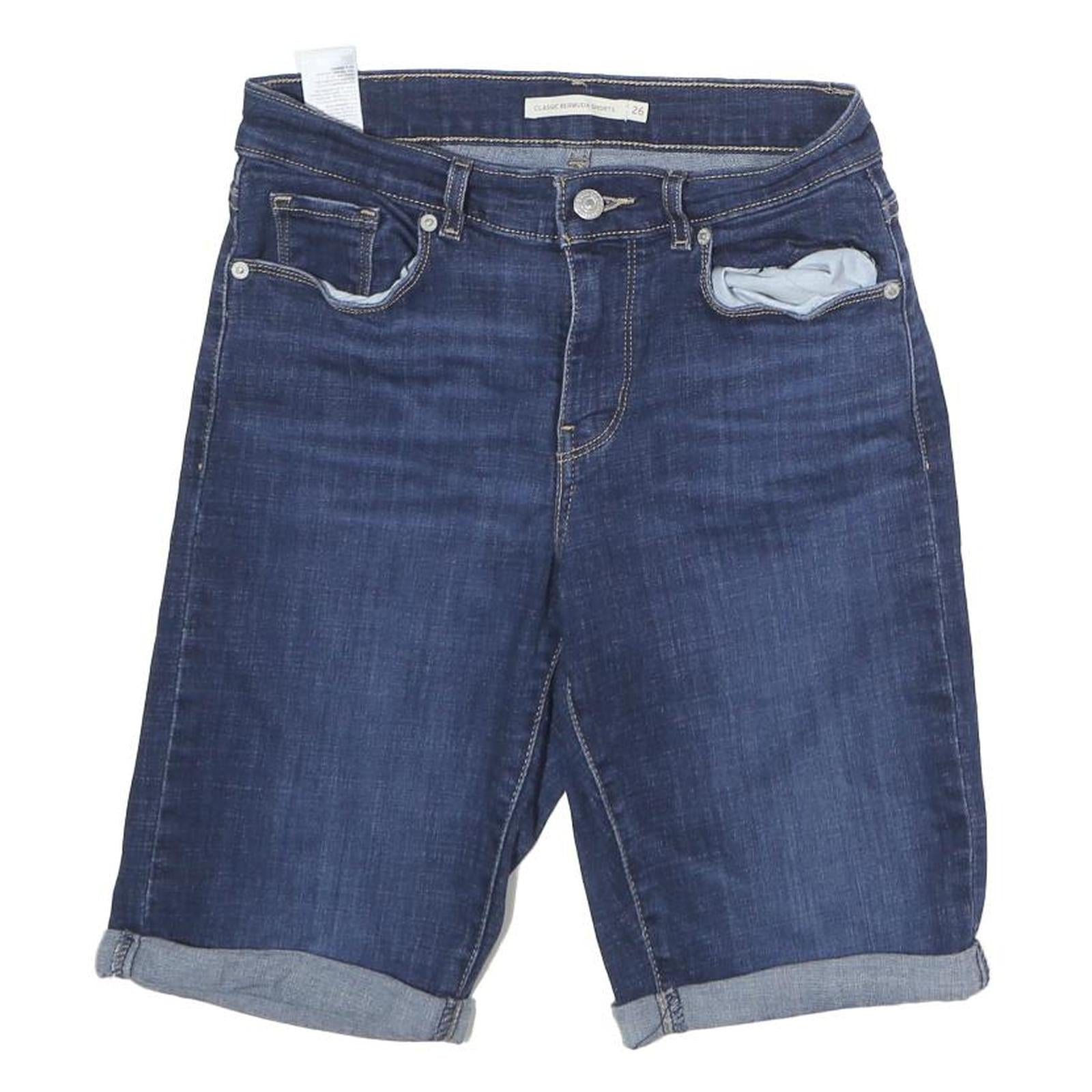 LEVI'S Womens Denim Blue Casual Shorts M W28 Classic Cotton Comfort Refurbished - N/A refurbished available on Cerqular