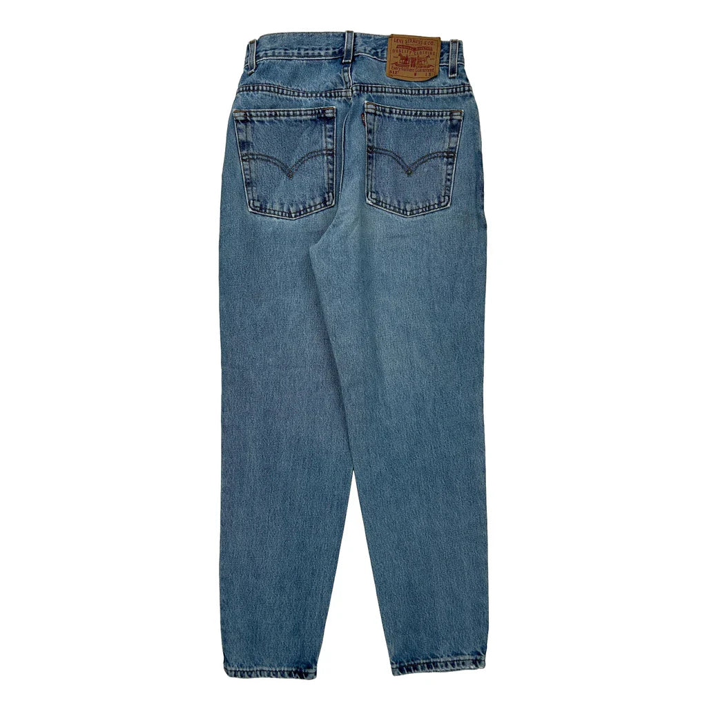 512 Levis Slim Fit Jeans - 26W UK 6 Blue Cotton Refurbished - Thrifted (note: this is a term often used to describe second- refurbished available on Cerqular