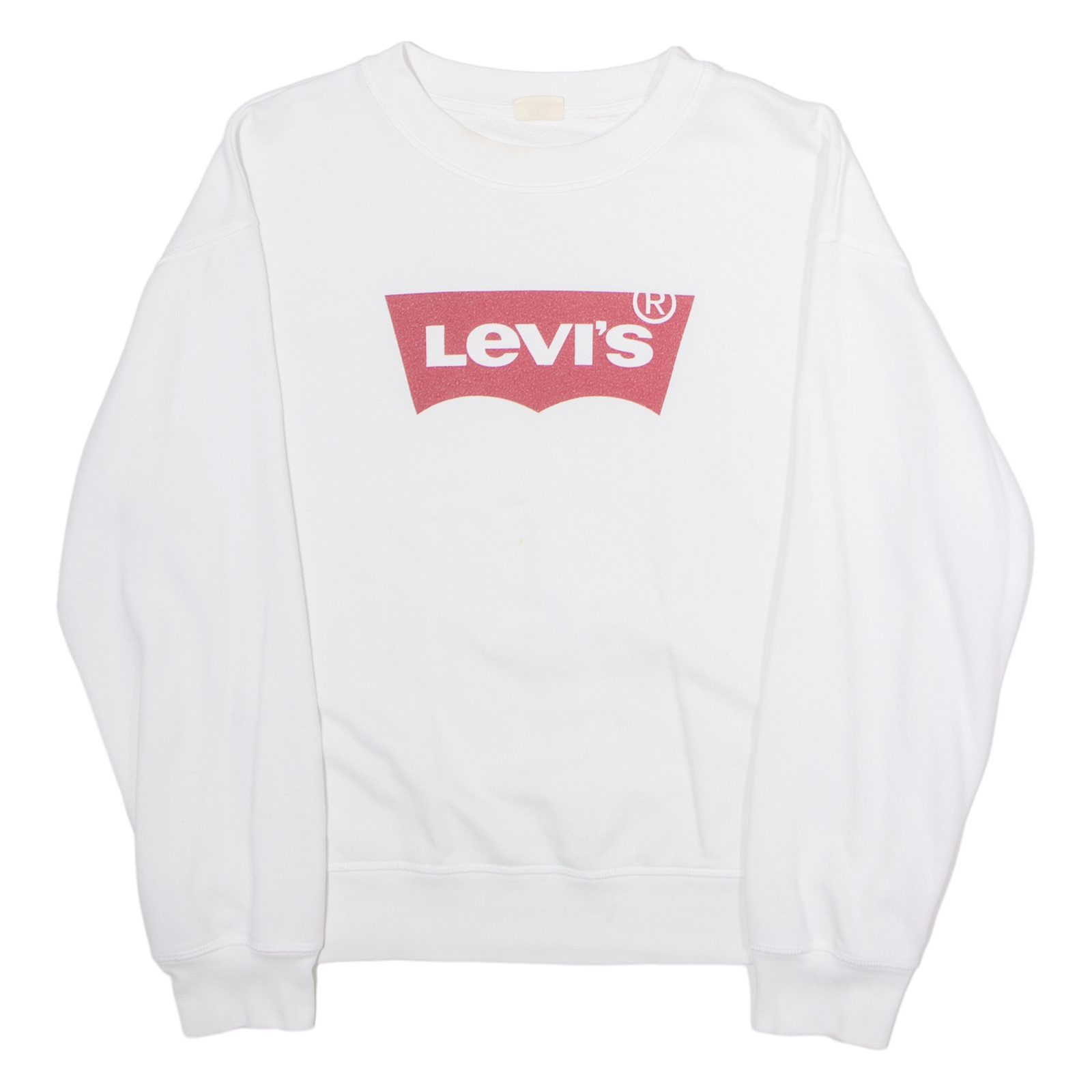 LEVI'S Mens Sweatshirt White Crew Neck M Refurbished - N/A refurbished available on Cerqular