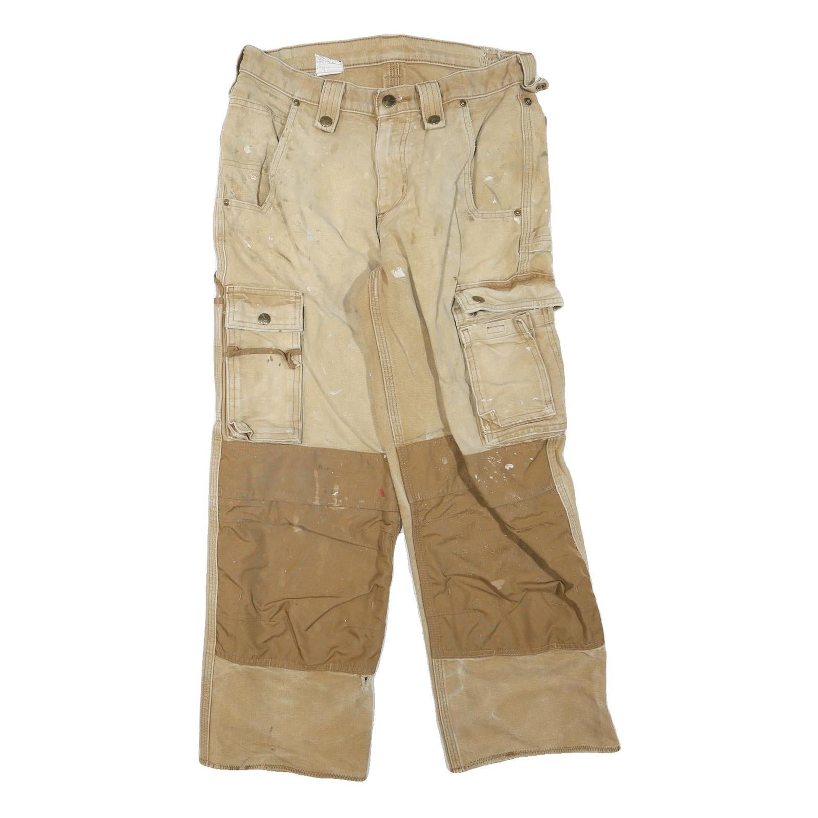 CARHARTT Mens Regular Fit Workwear Jeans Beige Brown Cotton Blend W28 L26 Refurbished - N/A refurbished available on Cerqular