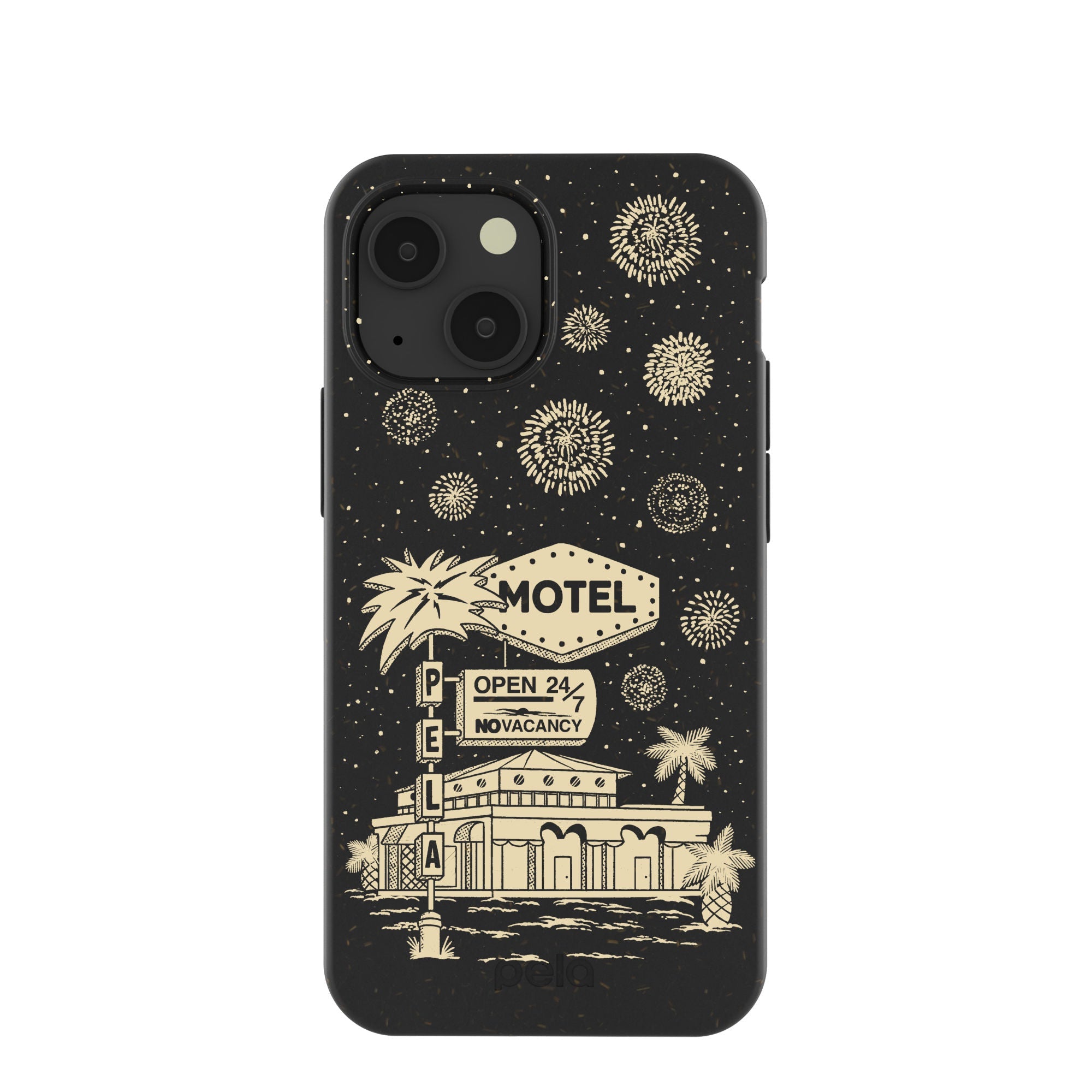 Black Motel Pela iPhone 13 Mini Case Refurbished - Pela Case refurbished available on Cerqular
