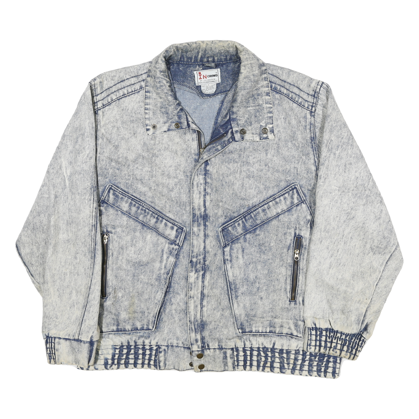 Buy IN CROWD Mens Blue Cotton Denim Jacket L Zip Plain Casual Vintage Style Refurbished - $32.49 IN CROWD Mens Blue Cotton Denim Jacket L Zip Plain Casual Vintage Style Refurbished - N/A refurbished available on Cerqular