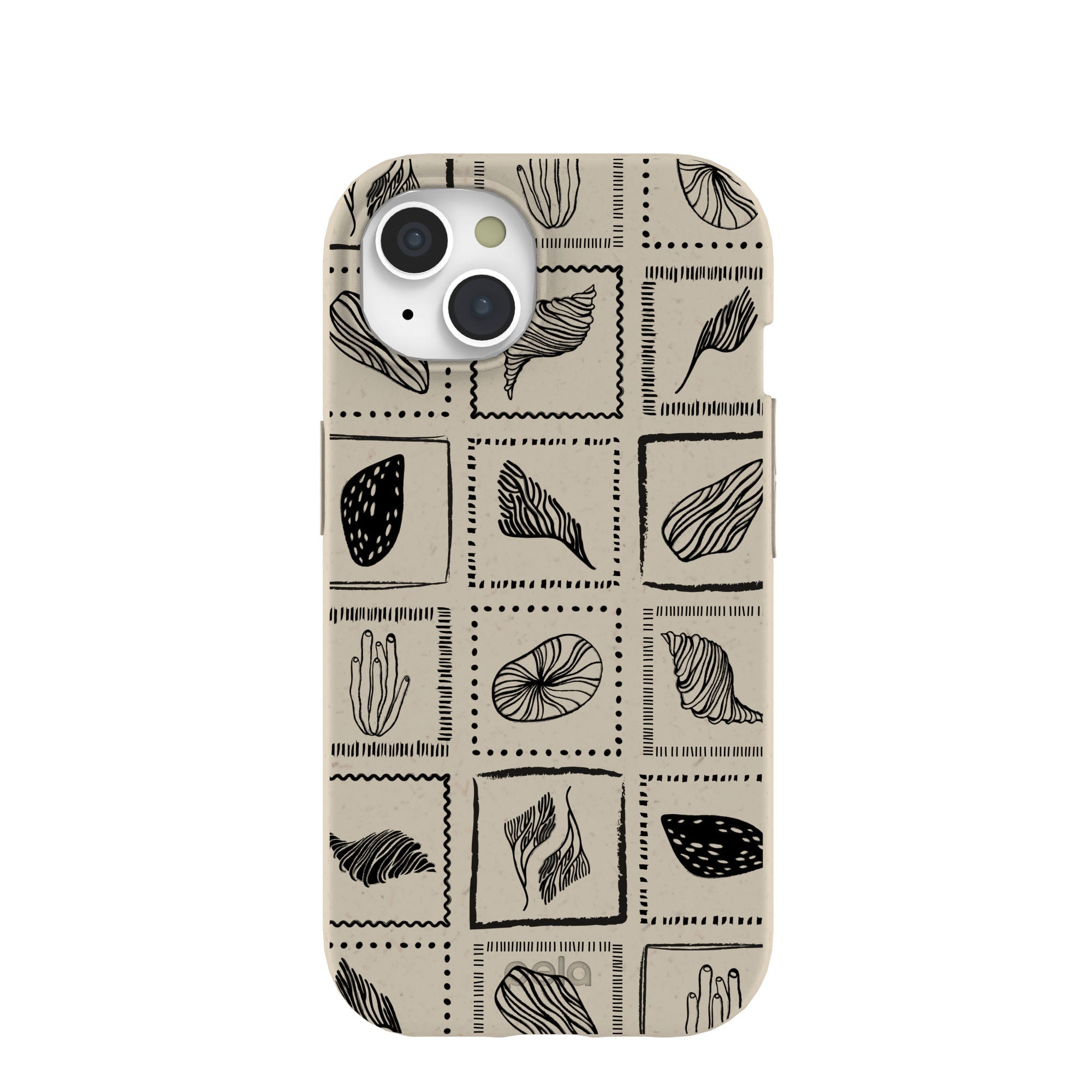 London Fog Coral Tiles iPhone 15 Case Refurbished - Pela Case refurbished available on Cerqular
