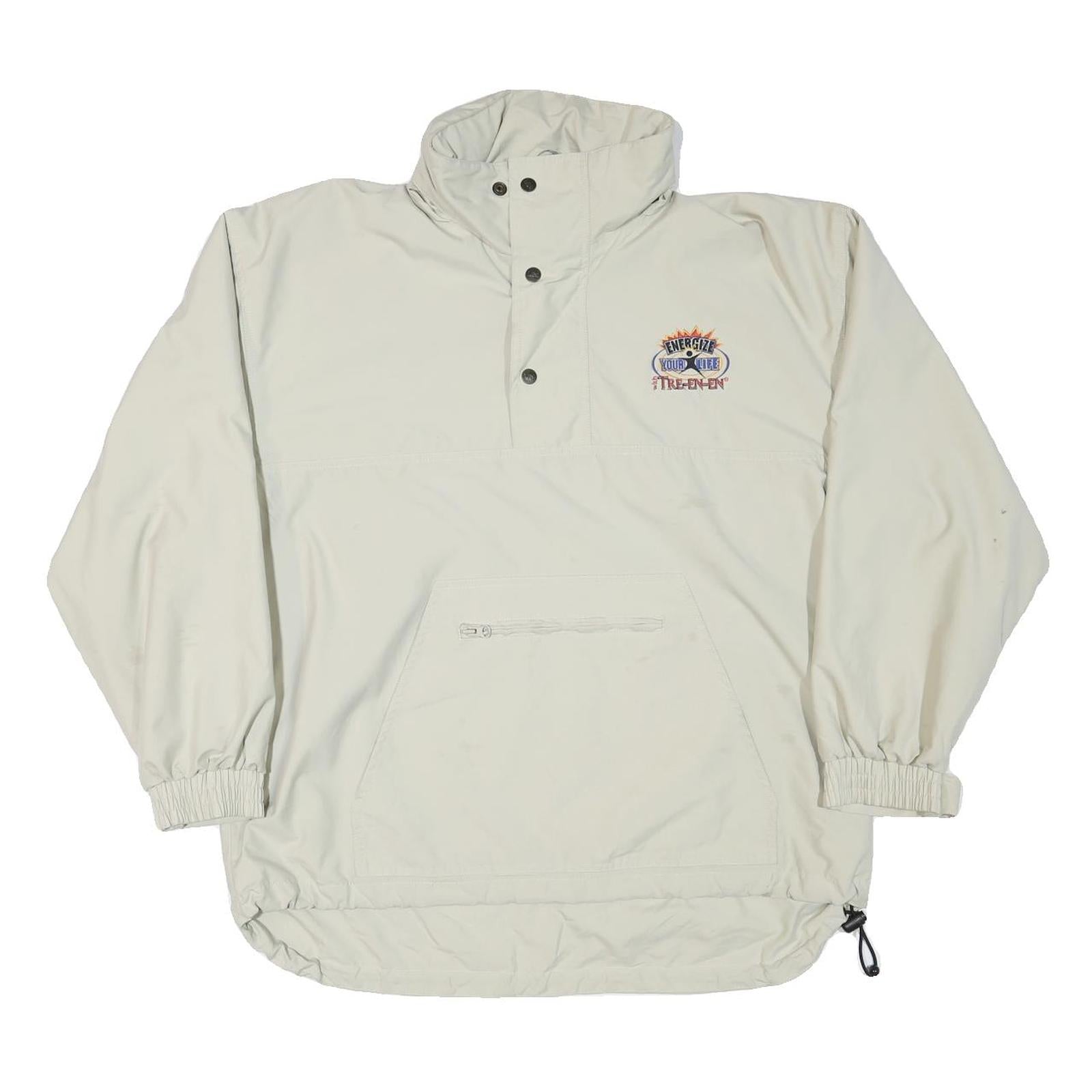 LEE Mens Beige Zip Jacket M Polyester Blend Classic Outdoor Casual Lightweight Refurbished - N/A refurbished available on Cerqular