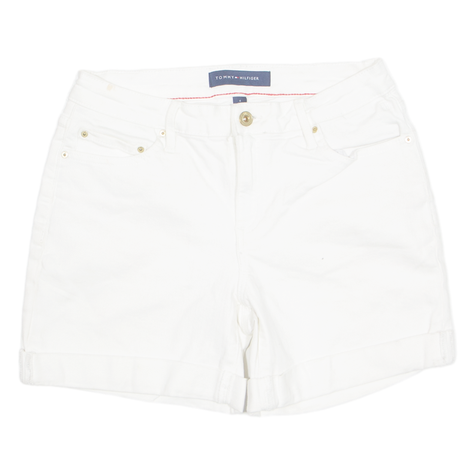 Buy TOMMY HILFIGER Turn Up Womens Denim Shorts White S W27 Refurbished - $25.99 TOMMY HILFIGER Turn Up Womens Denim Shorts White S W27 Refurbished - N/A refurbished available on Cerqular