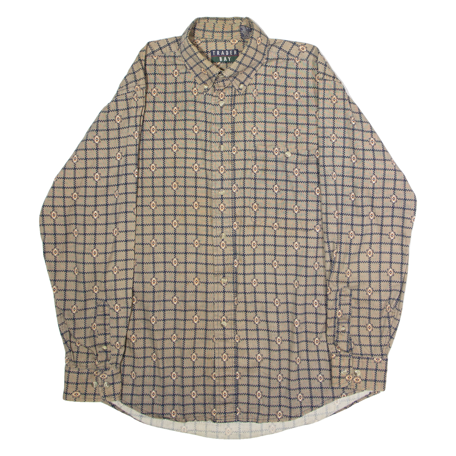 Buy TRADER BAY Mens Shirt Gold 90s Check Long Sleeve M Refurbished - $16.89 TRADER BAY Mens Shirt Gold 90s Check Long Sleeve M Refurbished - N/A refurbished available on Cerqular
