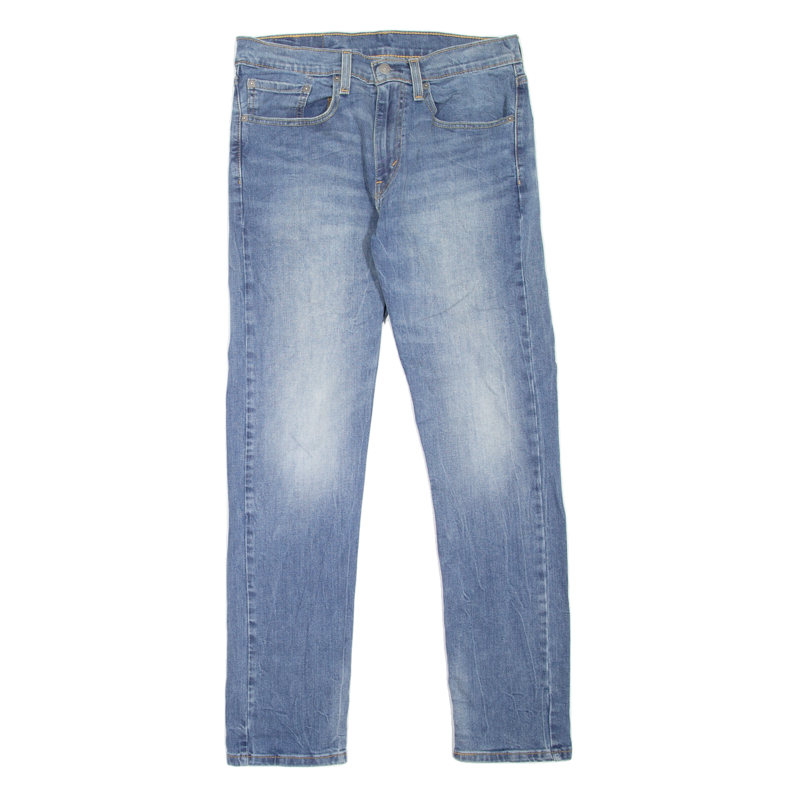 LEVI'S 502 Jeans Mens Blue Regular Tapered Stone Wash W31 L32 Refurbished - N/A refurbished available on Cerqular