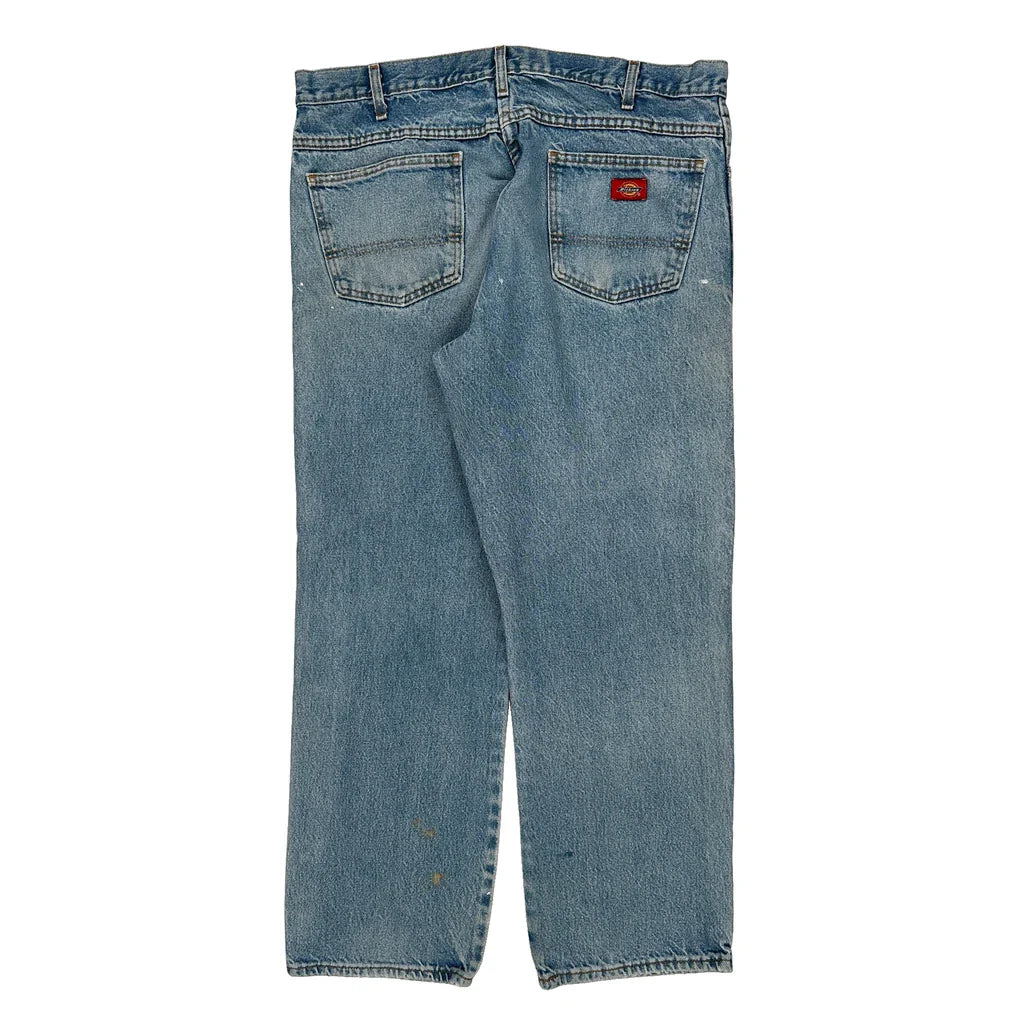 Dickies Jeans - 36W 29L Light Wash Cotton Refurbished - Thrifted (note: this is a term often used to describe second- refurbished available on Cerqular