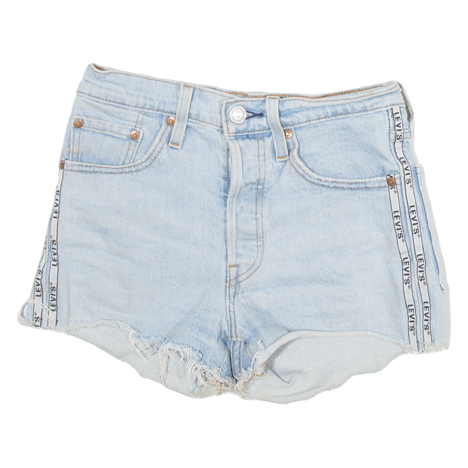 LEVI'S 501 Womens Denim Shorts Blue XXS W24 Refurbished - N/A refurbished available on Cerqular