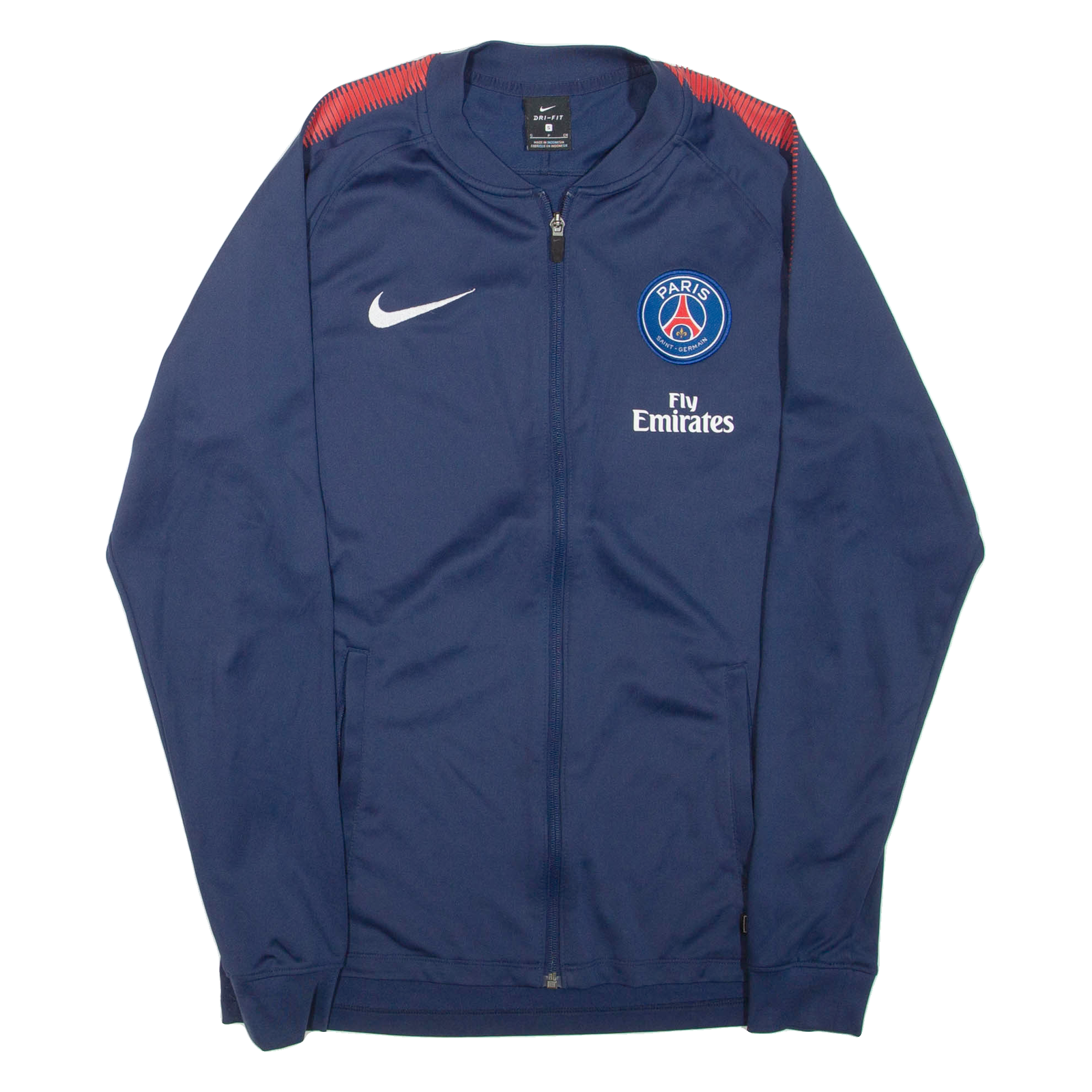 NIKE Dri-fit Paris Saint Germain Mens Track Jacket Blue S Refurbished - N/A refurbished available on Cerqular