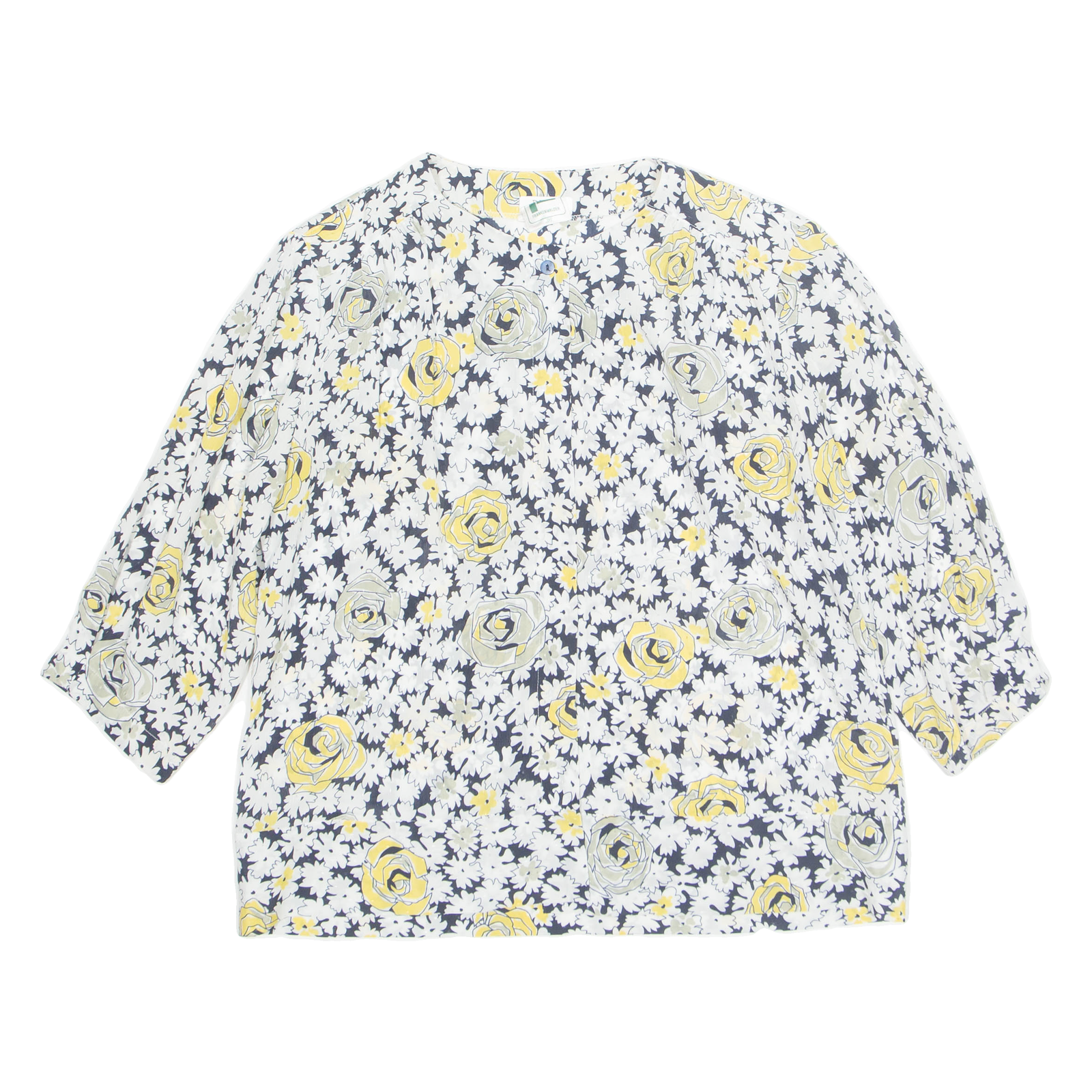 Buy Womens Printed Blouse Yellow 3/4 Sleeve Floral M Refurbished - $16.89 Womens Printed Blouse Yellow 3/4 Sleeve Floral M Refurbished - N/A refurbished available on Cerqular