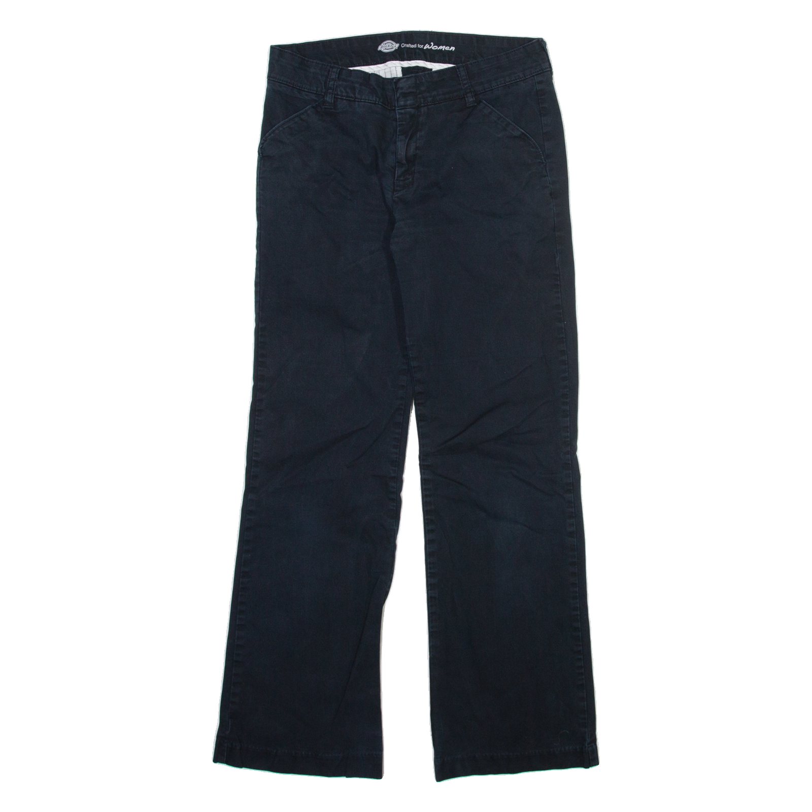 DICKIES Womens Trousers Blue Relaxed Bootcut W28 L28 Refurbished - N/A refurbished available on Cerqular