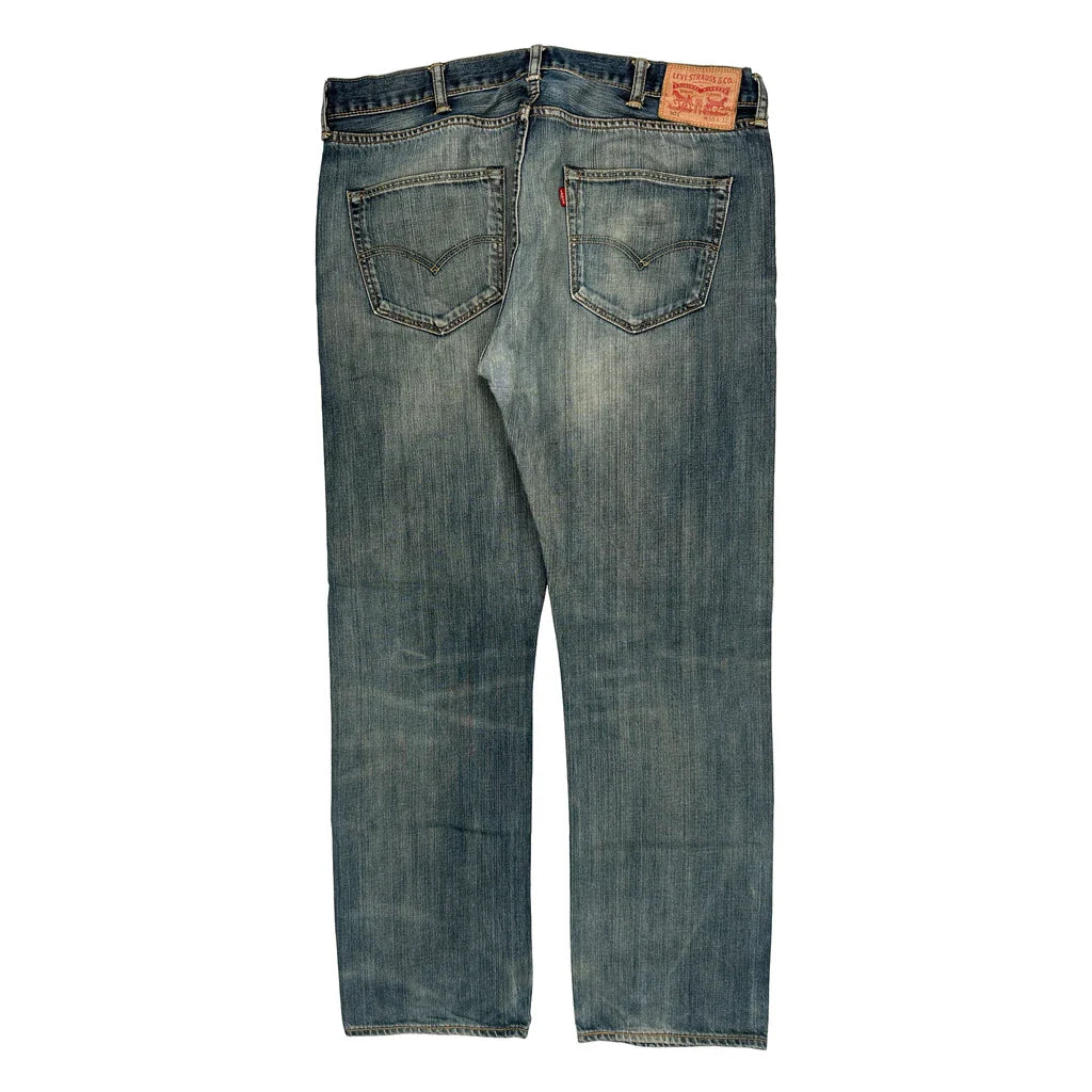 501 Levis Jeans - 38W 31L Blue Cotton Refurbished - Thrifted (note: this is a term often used to describe second- refurbished available on Cerqular