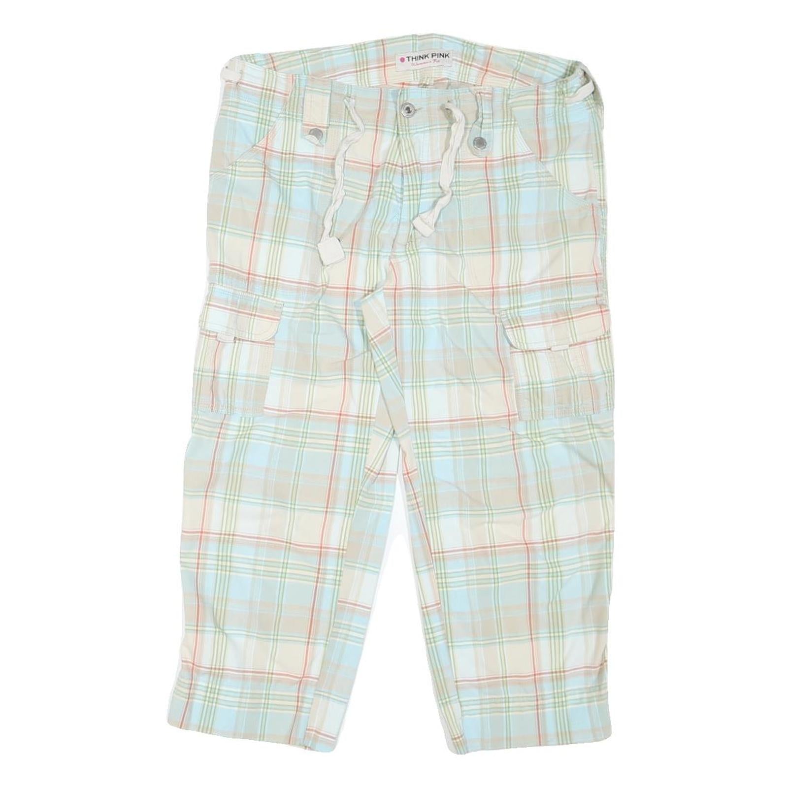 Buy THINK PINK Womens Shorts Blue Beige Check M W34 Cargo Casual Cotton Blend Refurbished - $18.19 THINK PINK Womens Shorts Blue Beige Check M W34 Cargo Casual Cotton Blend Refurbished - N/A refurbished available on Cerqular