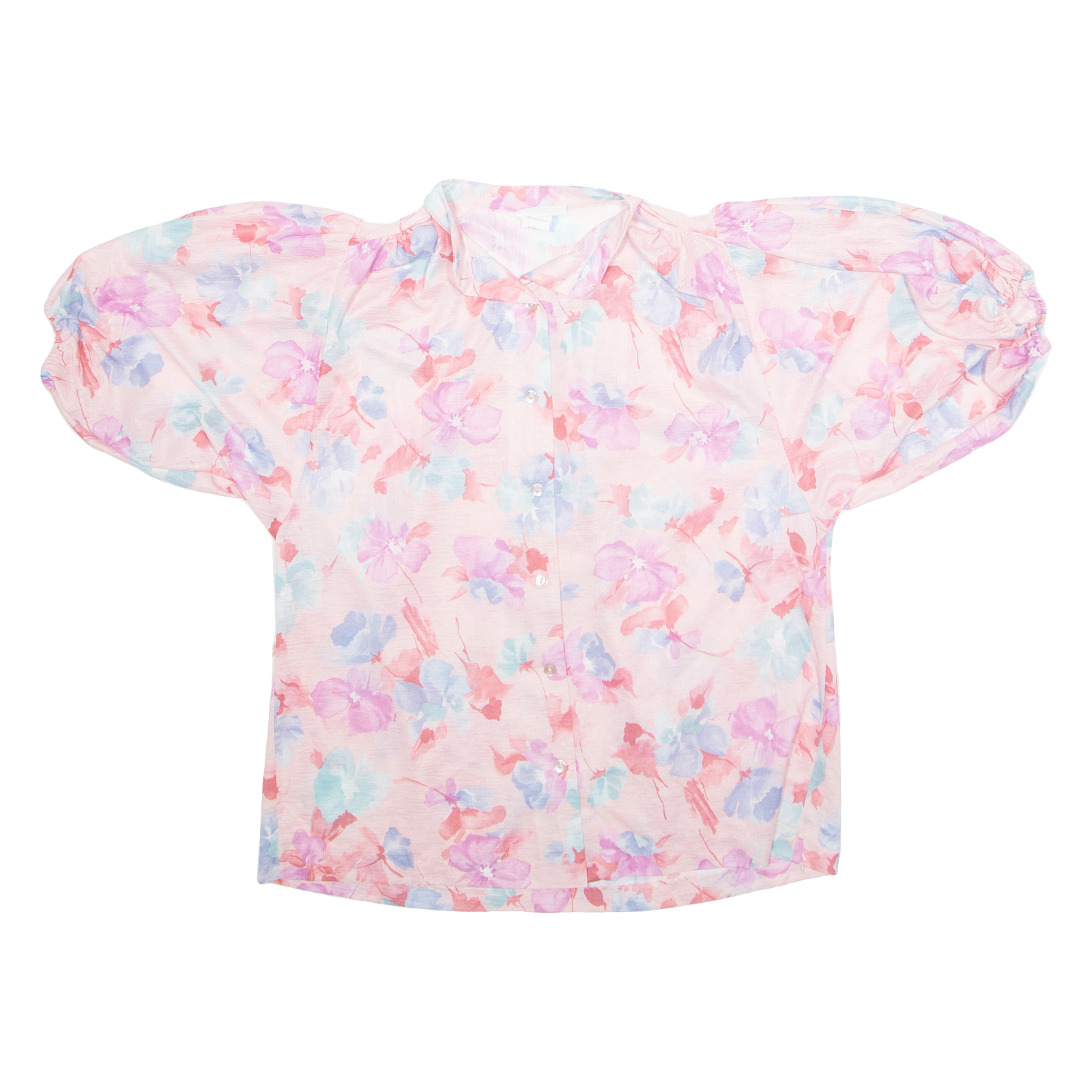 ELMAR CALIFORNIA Womens Printed Blouse Pink Floral M Refurbished - N/A refurbished available on Cerqular