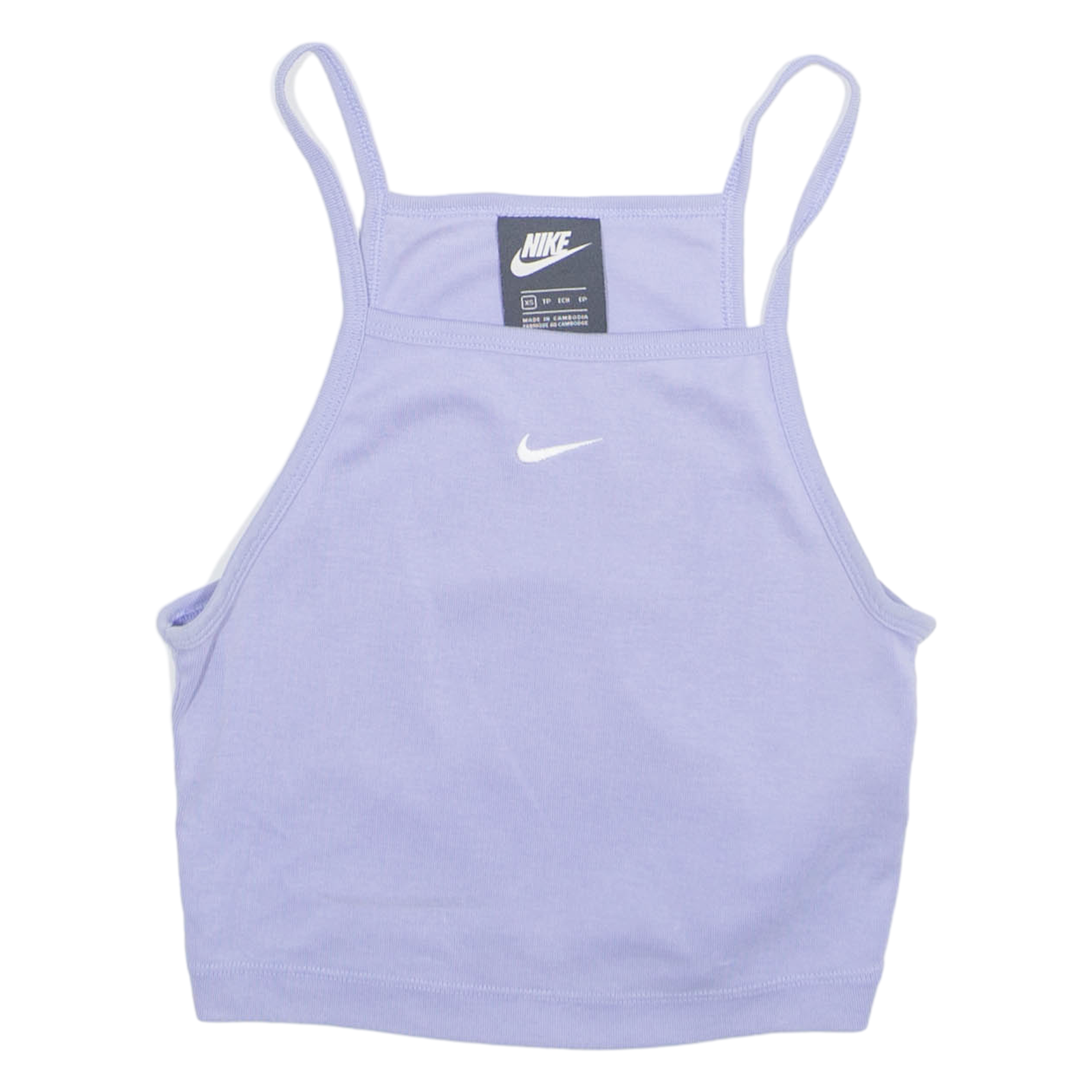 NIKE Womens Cropped Top Purple Sleeveless XS Refurbished - N/A refurbished available on Cerqular