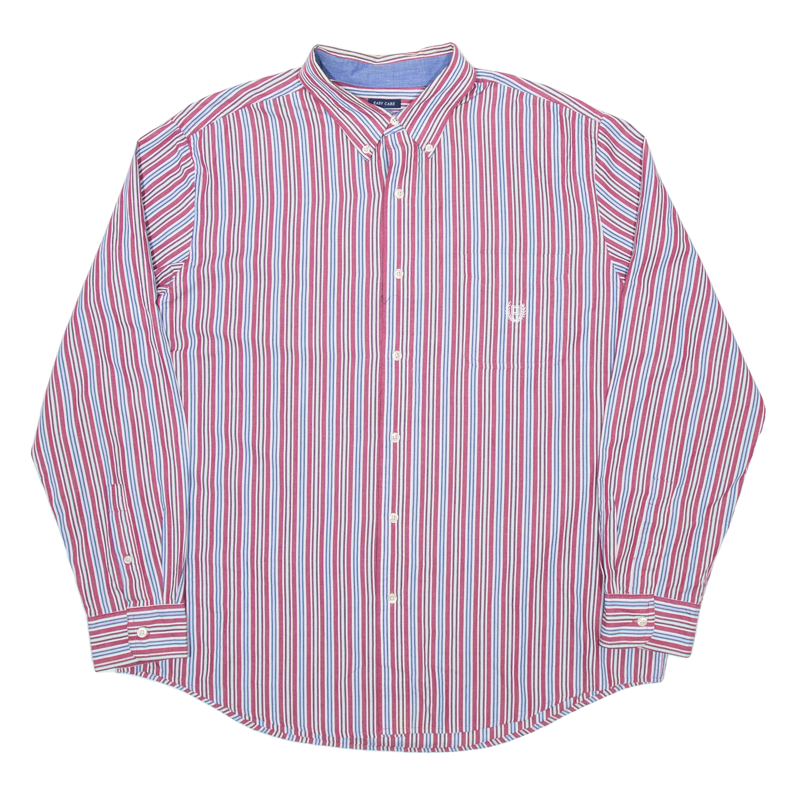 CHAPS Mens Shirt Red Pinstripe Long Sleeve XL Refurbished - N/A refurbished available on Cerqular
