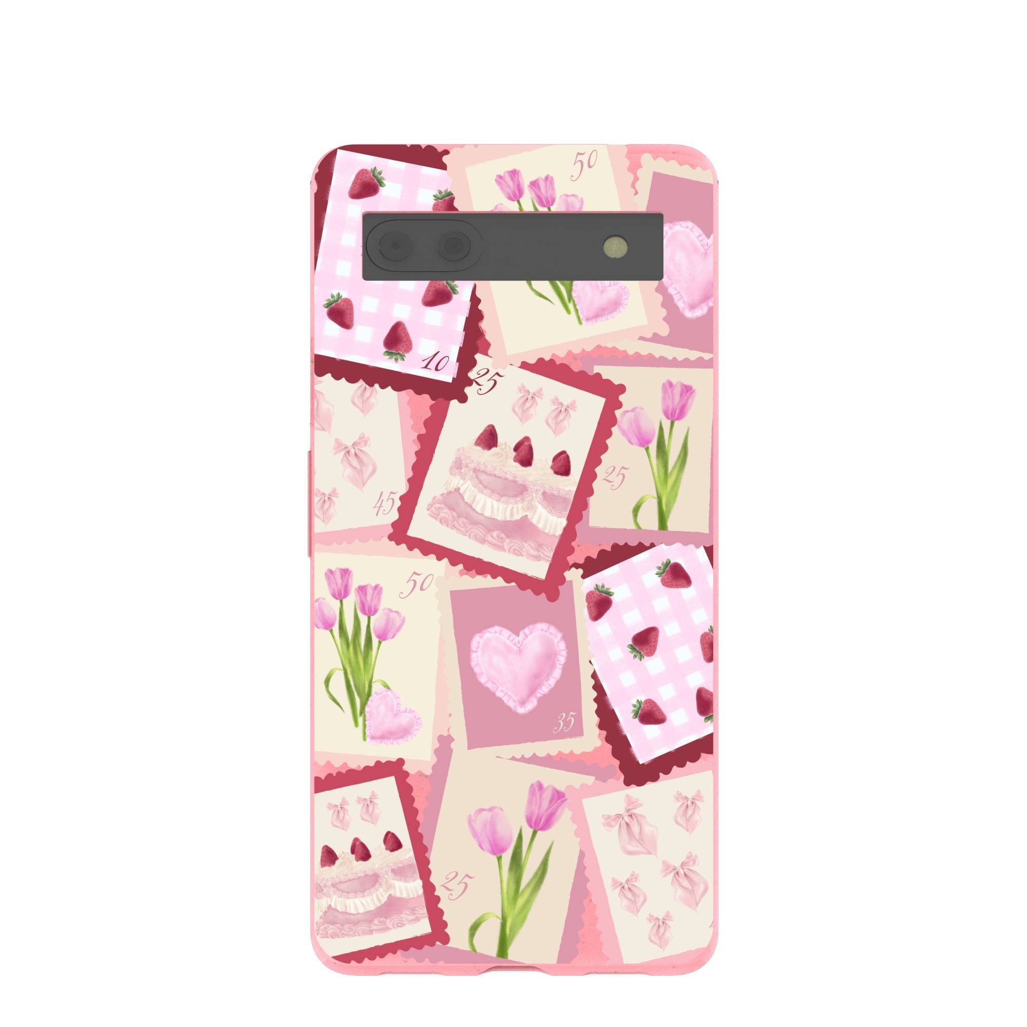 Buy Bubblegum Pink Love Letters Google Pixel 6a Case Refurbished - $65.00 Bubblegum Pink Love Letters Google Pixel 6a Case Refurbished - Pela Case refurbished available on Cerqular