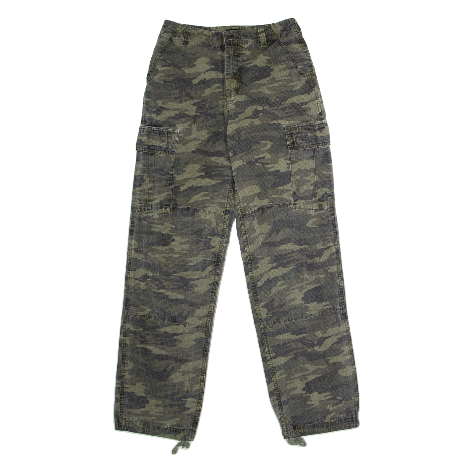 BAE Camouflage Cargo Womens Canvas Trousers Green Regular Straight W26 L29 Refurbished - N/A refurbished available on Cerqular