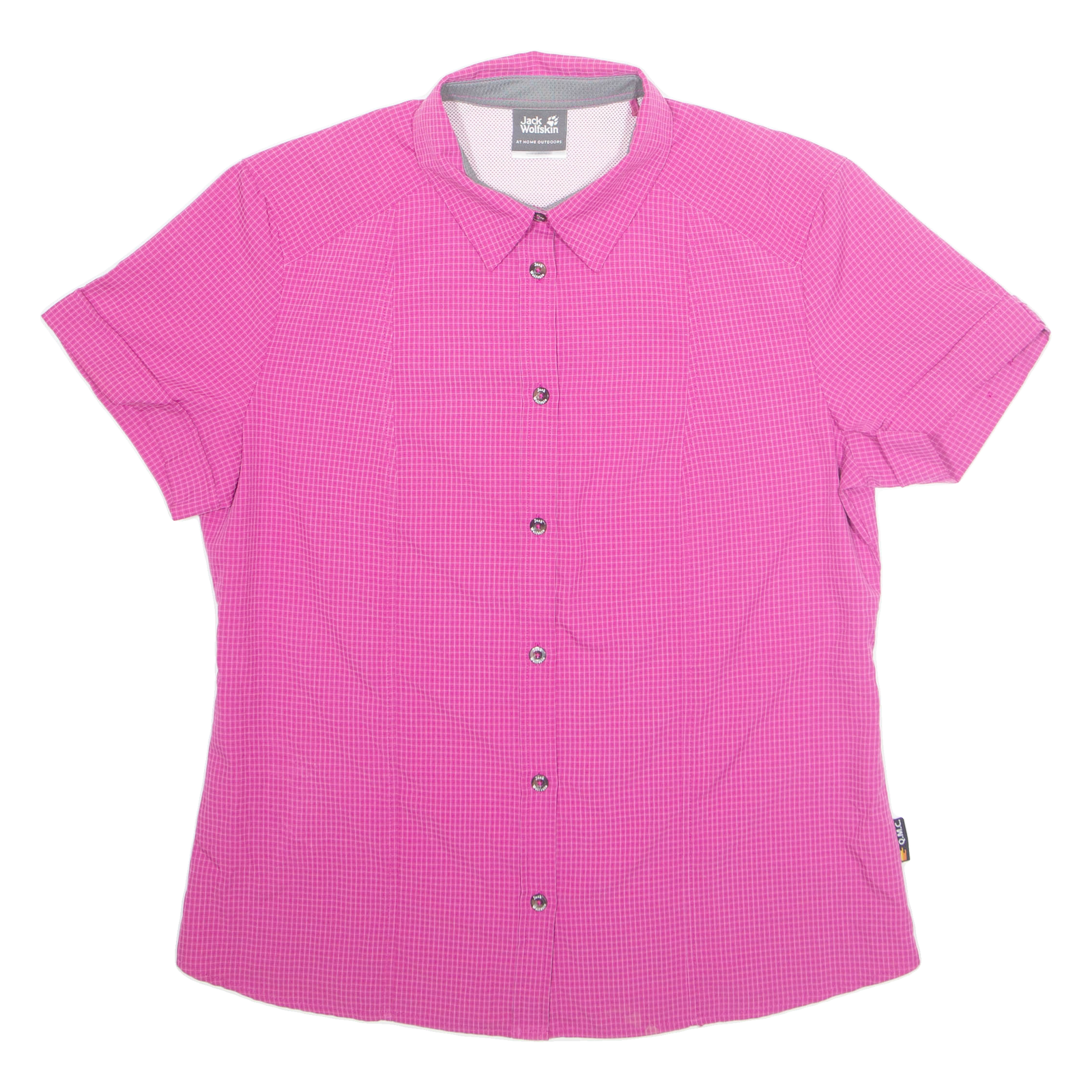 JACK WOLFSKIN Womens Shirt Purple Check L Refurbished - N/A refurbished available on Cerqular