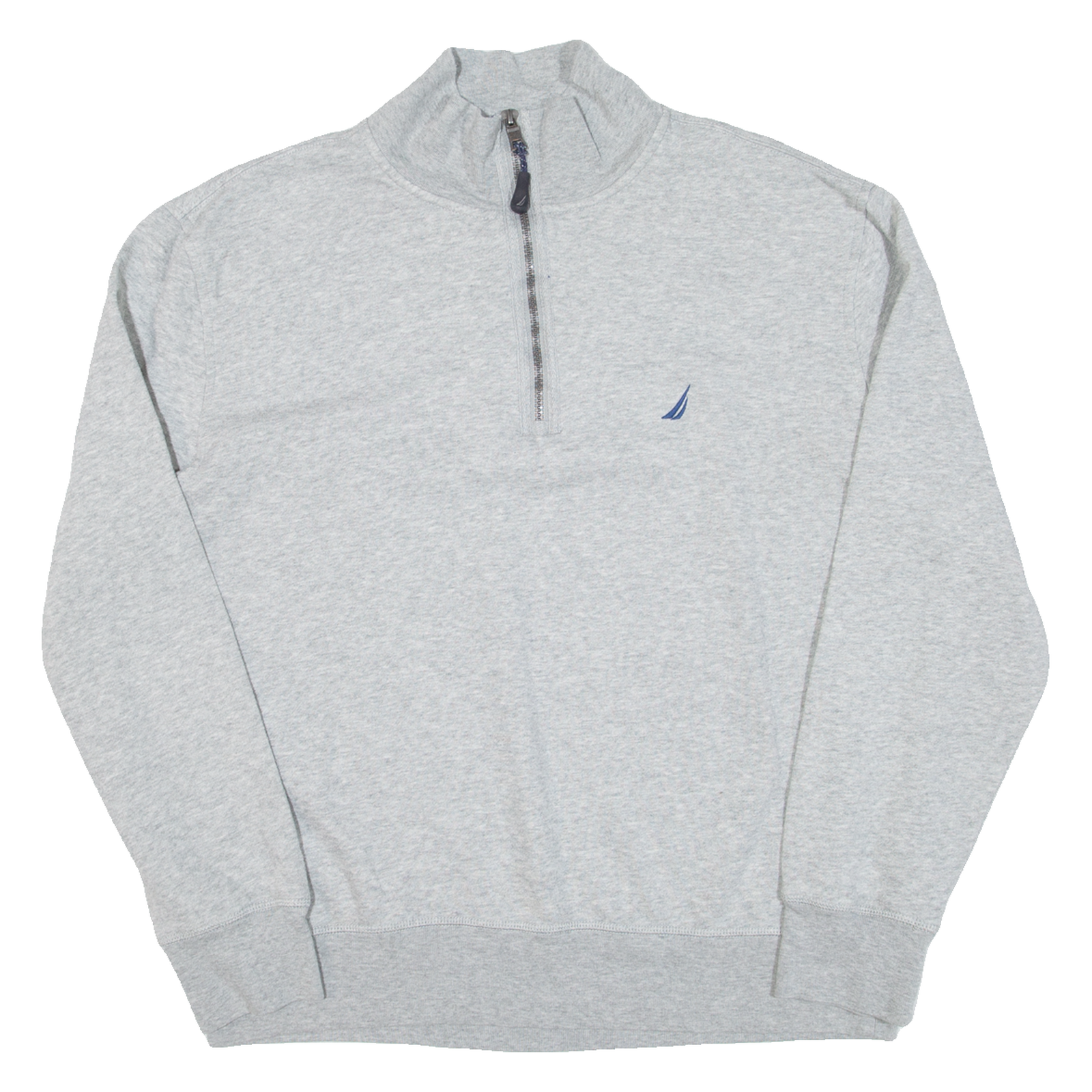 NAUTICA Mens Sweatshirt Grey 1/4 Zip L Refurbished - N/A refurbished available on Cerqular