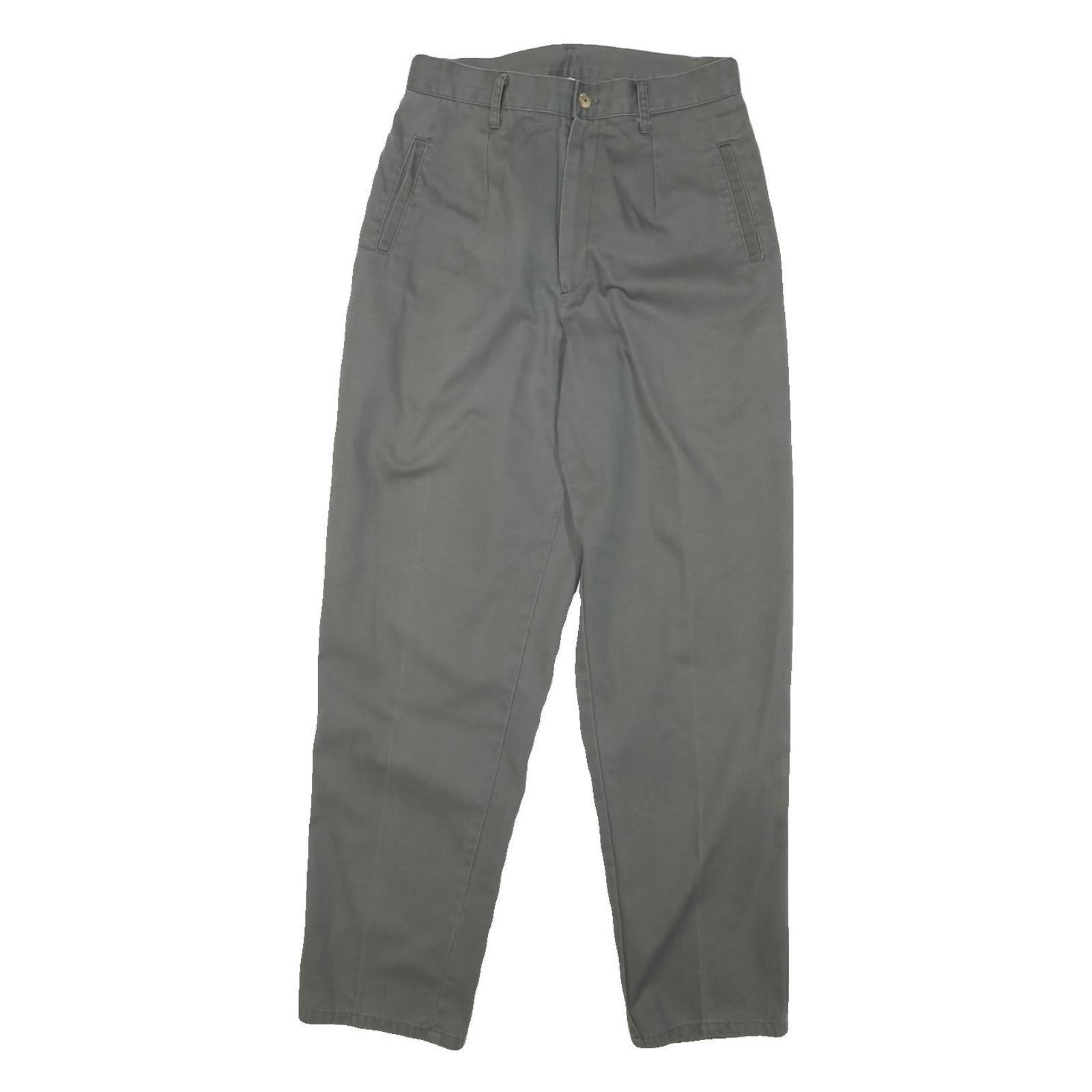 Womens Relaxed Fit Cotton Blend Grey Trousers W27 L29 Zip Closure Casual Wear Refurbished - N/A refurbished available on Cerqular