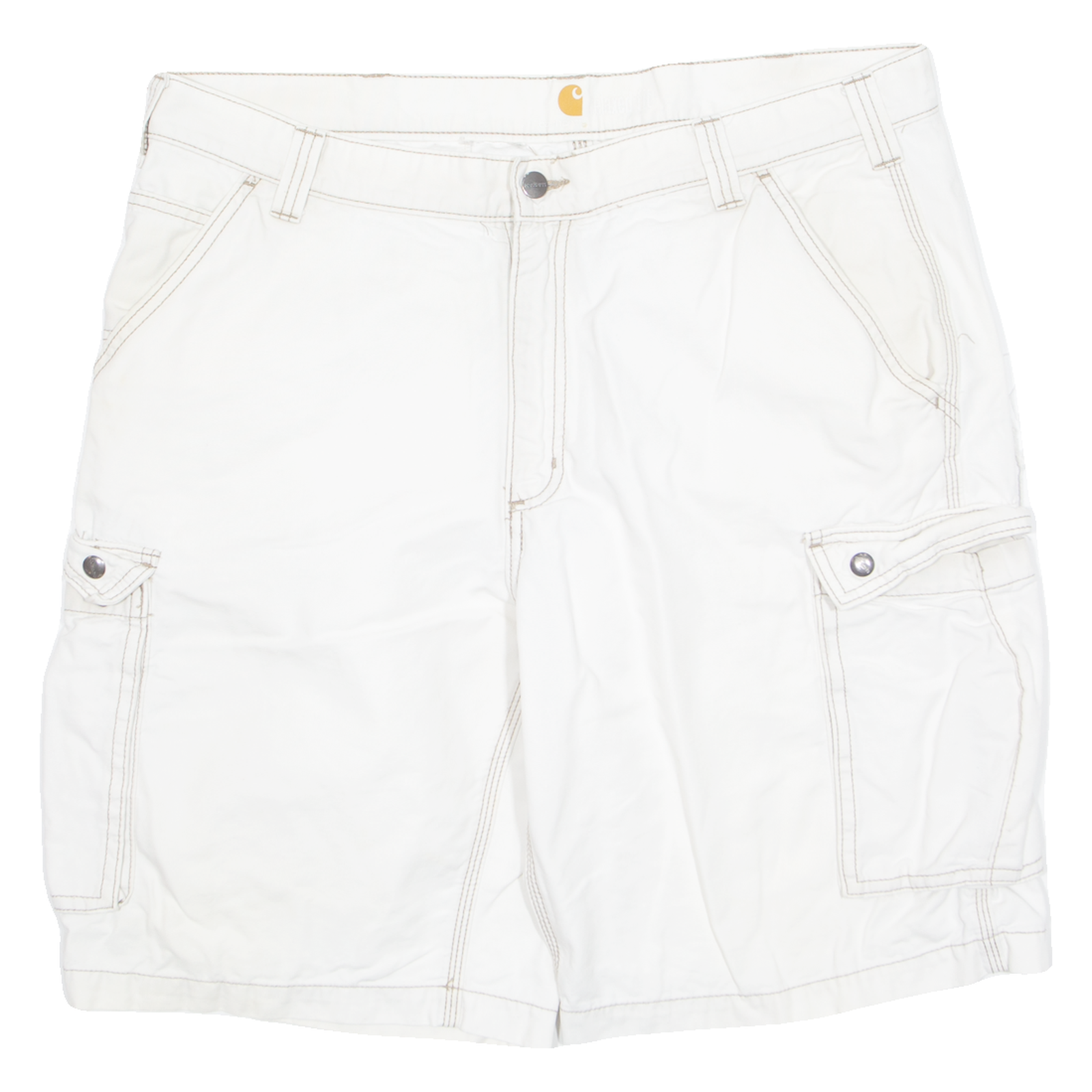 CARHARTT Cargo Style Mens Workwear Shorts White XL W38 Refurbished - N/A refurbished available on Cerqular