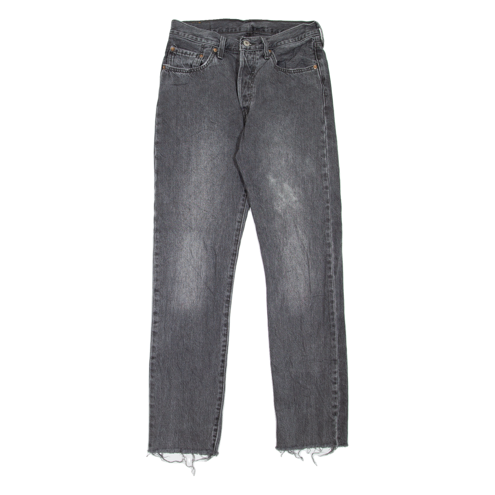 LEVI'S 501 Jeans Womens Grey Regular Straight Stone Wash W27 L30 Refurbished - N/A refurbished available on Cerqular