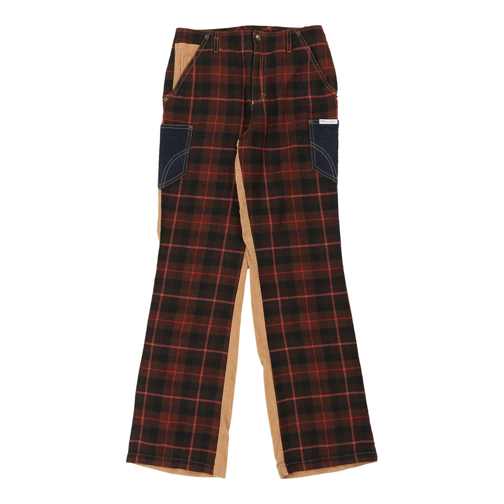 Age 12 Dolce & Gabbana Checked Cord Trousers - 26W 30L Brown Wool Blend | Size: 26"" waist Refurbished - N/A (Preloved Designer is not a specific brand, it refurbished available on Cerqular