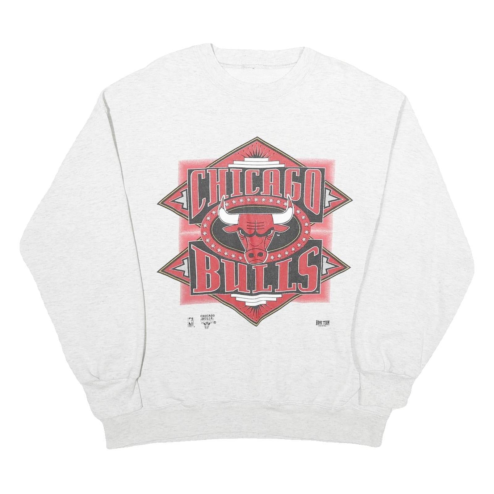 Buy Mens White Chicago Bulls Crew Neck XL Cotton Blend Sweatshirt NBA Basket Refurbished - $32.49 Mens White Chicago Bulls Crew Neck XL Cotton Blend Sweatshirt NBA Basket Refurbished - N/A refurbished available on Cerqular