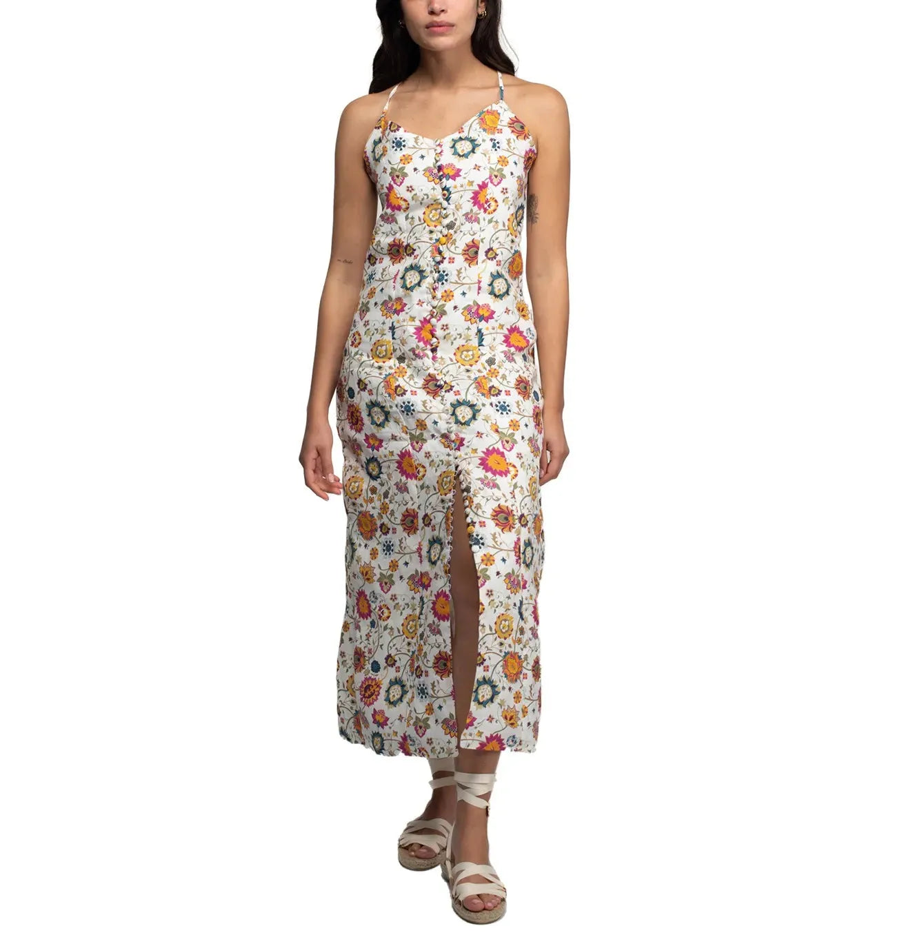 Ceres Maxi Dress | Color: Spring Blossom | Size: L Refurbished - Kurinji (This is a lesser-known brand, but it still exists refurbished available on Cerqular