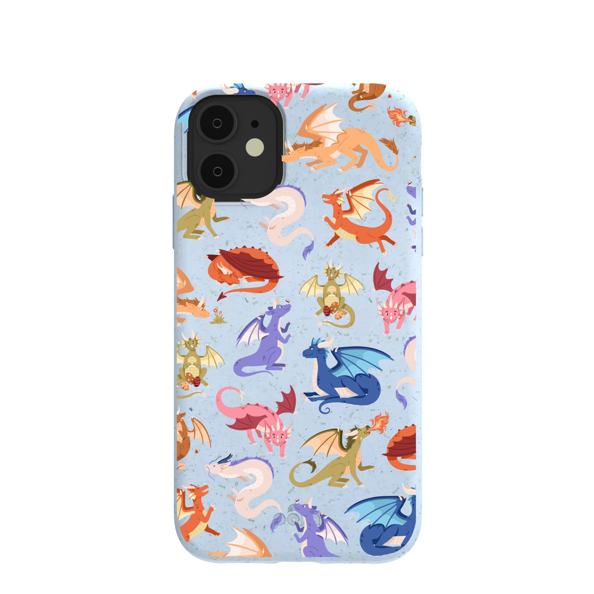 Powder Blue Dragon Cuties iPhone 11 Case Refurbished - Pela Case refurbished available on Cerqular