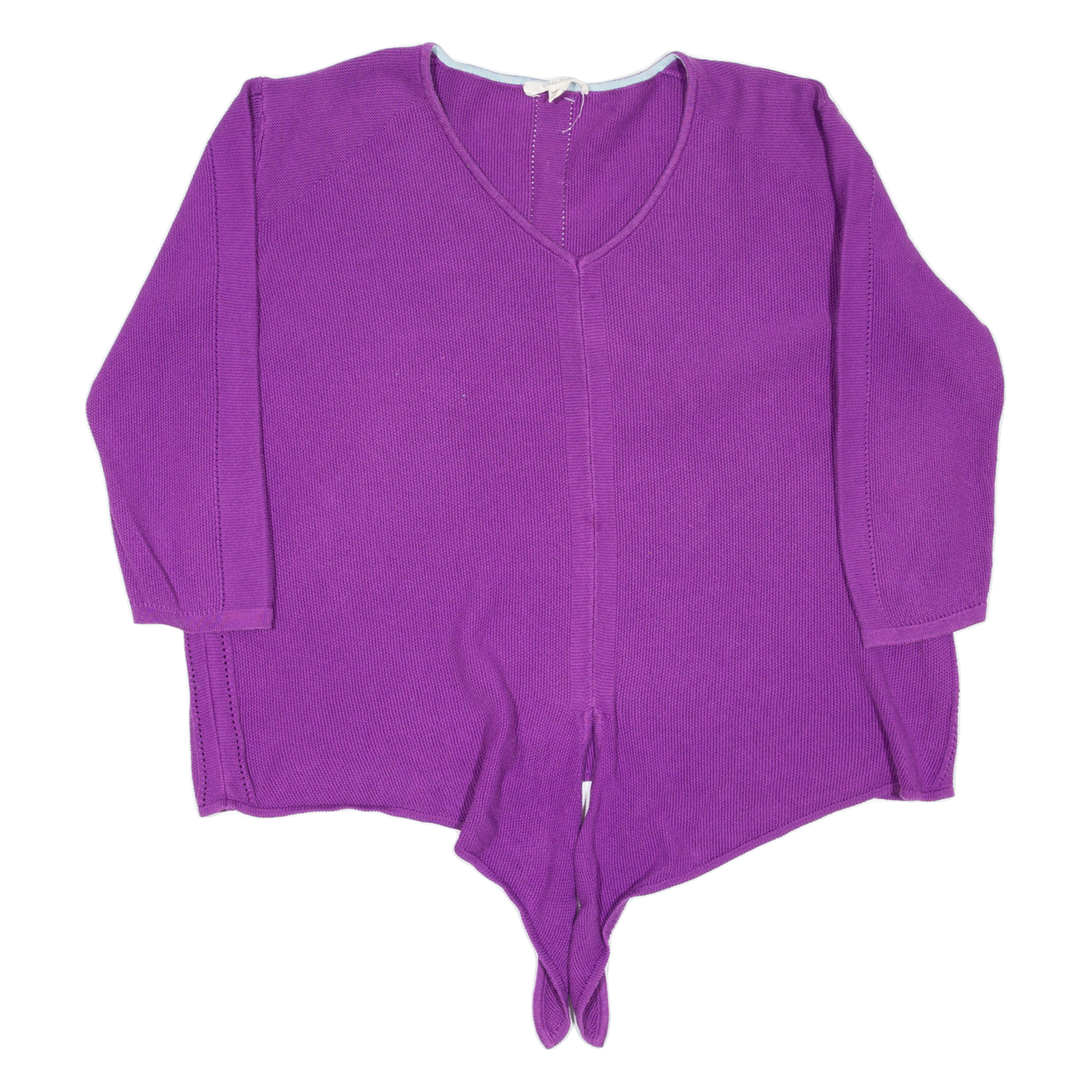 WHITE STUFF Womens Jumper Purple Tight Knit 3/4 Sleeve UK 12 Refurbished - N/A refurbished available on Cerqular