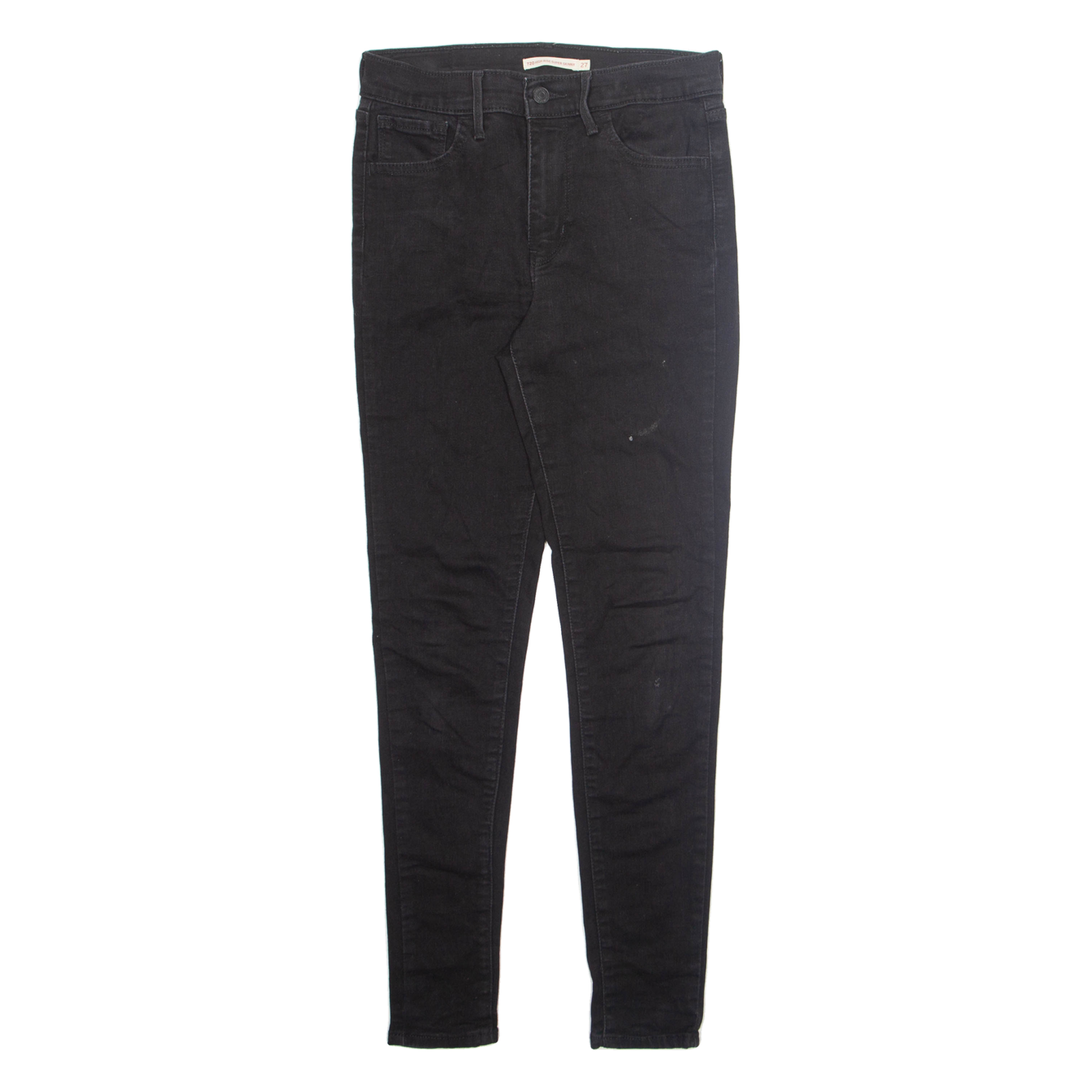 LEVI'S Womens Jeans Black Regular Skinny W27 L30 Refurbished - N/A refurbished available on Cerqular