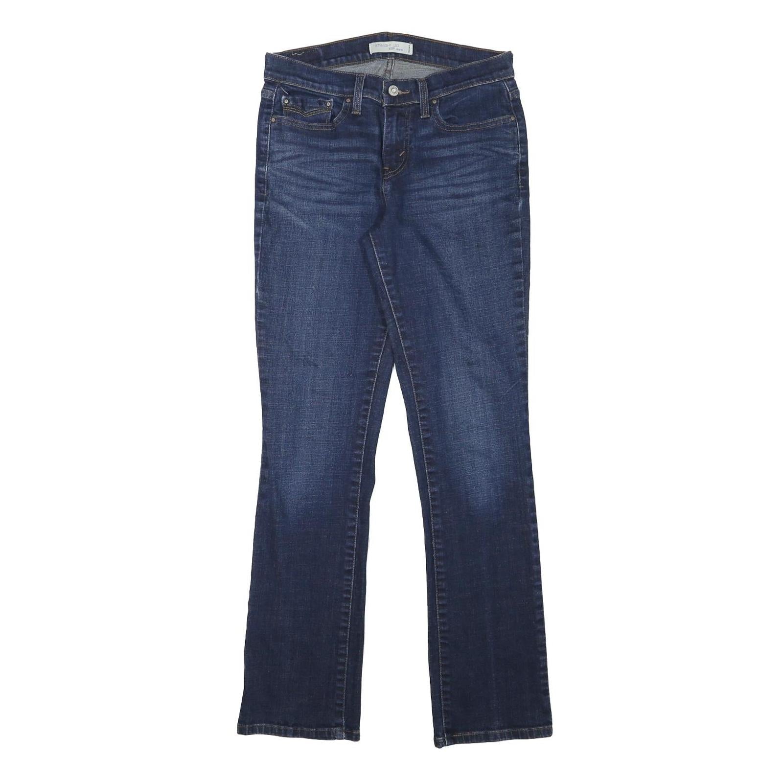LEVI'S 505 Womens Jeans Blue Regular Straight Denim Medium W28 L30 Classic Fit Refurbished - N/A refurbished available on Cerqular
