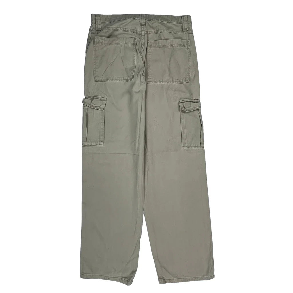 Wrangler Cargo Trousers - 30W 32L Beige Cotton Refurbished - Thrifted (note: this is a term often used to describe second- refurbished available on Cerqular