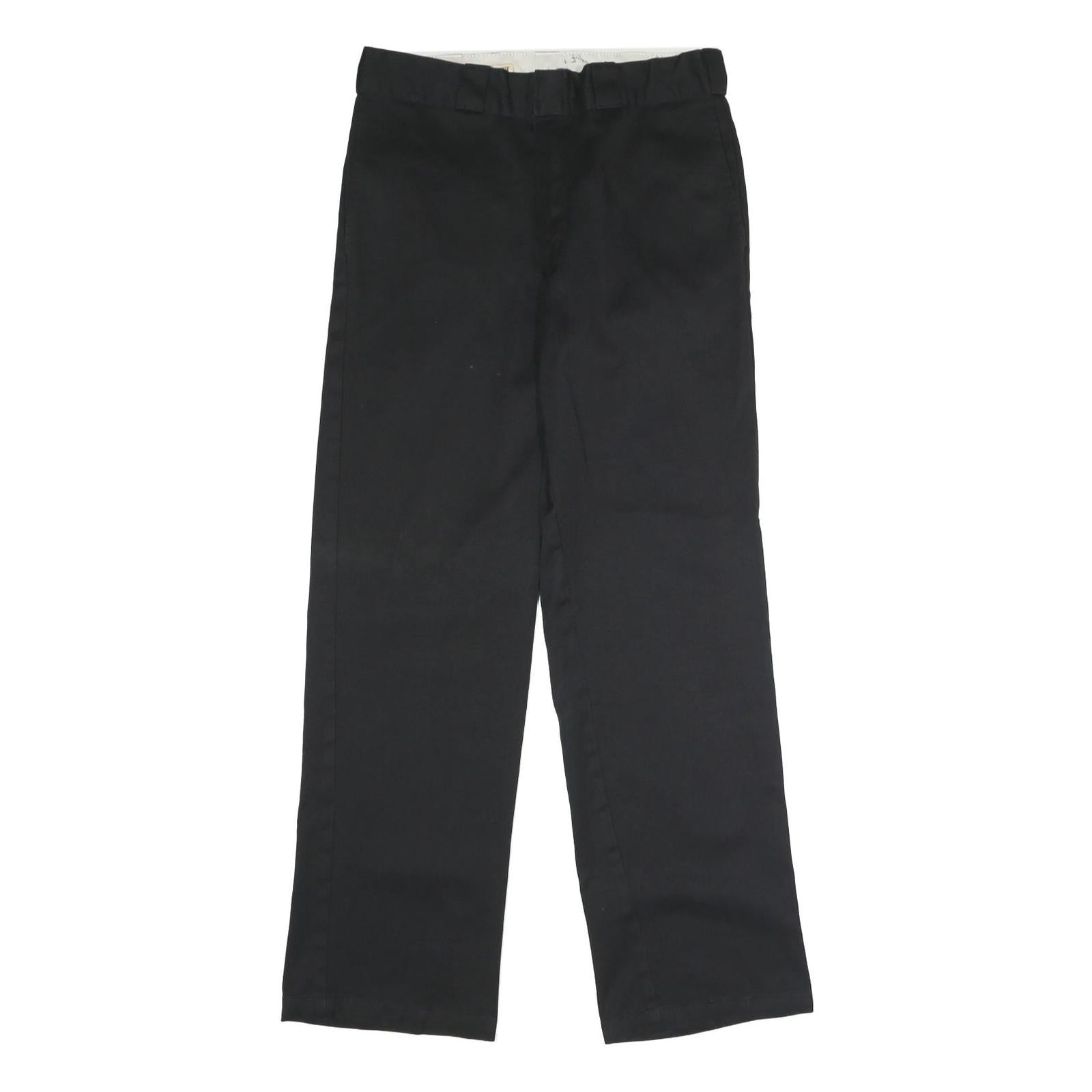 DICKIES Mens Polyester Blend Black Classic Straight Trousers W32 L32 Workwear Refurbished - N/A refurbished available on Cerqular
