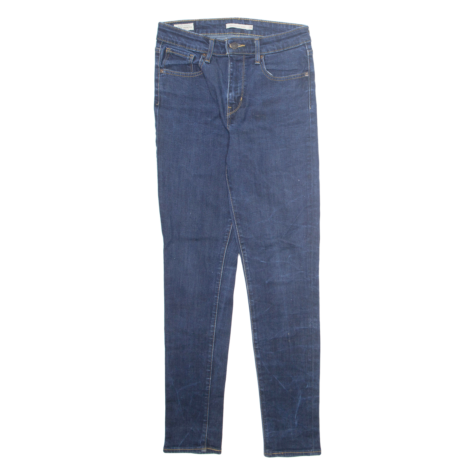 LEVI'S 721 High Rise BIG E Womens Jeans Blue Regular Skinny W28 L30 Refurbished - N/A refurbished available on Cerqular