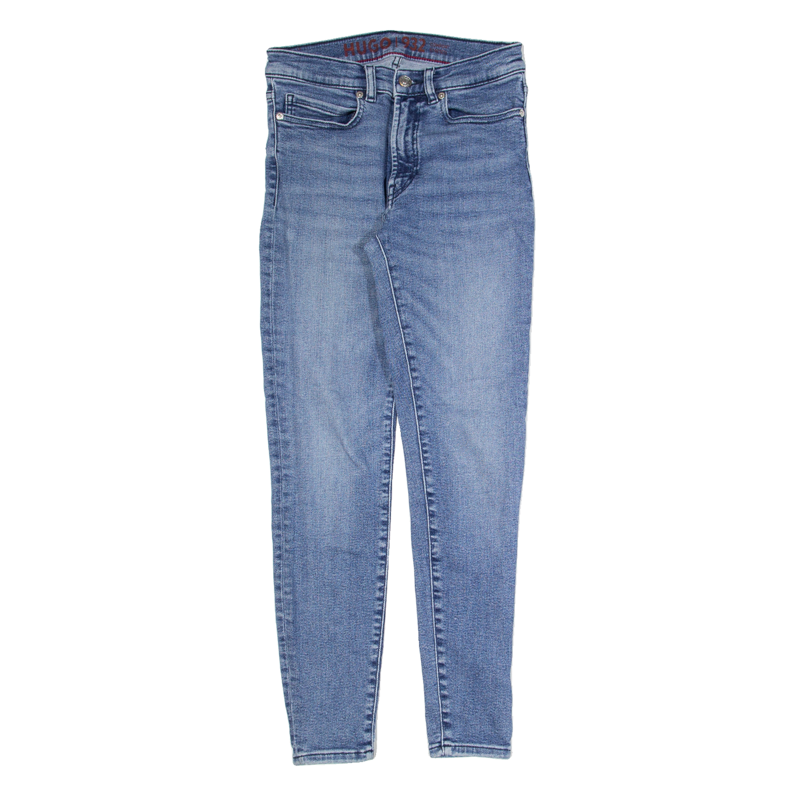 HUGO BOSS Womens Jeans Blue Slim Skinny Stone Wash W26 L27 Refurbished - N/A refurbished available on Cerqular