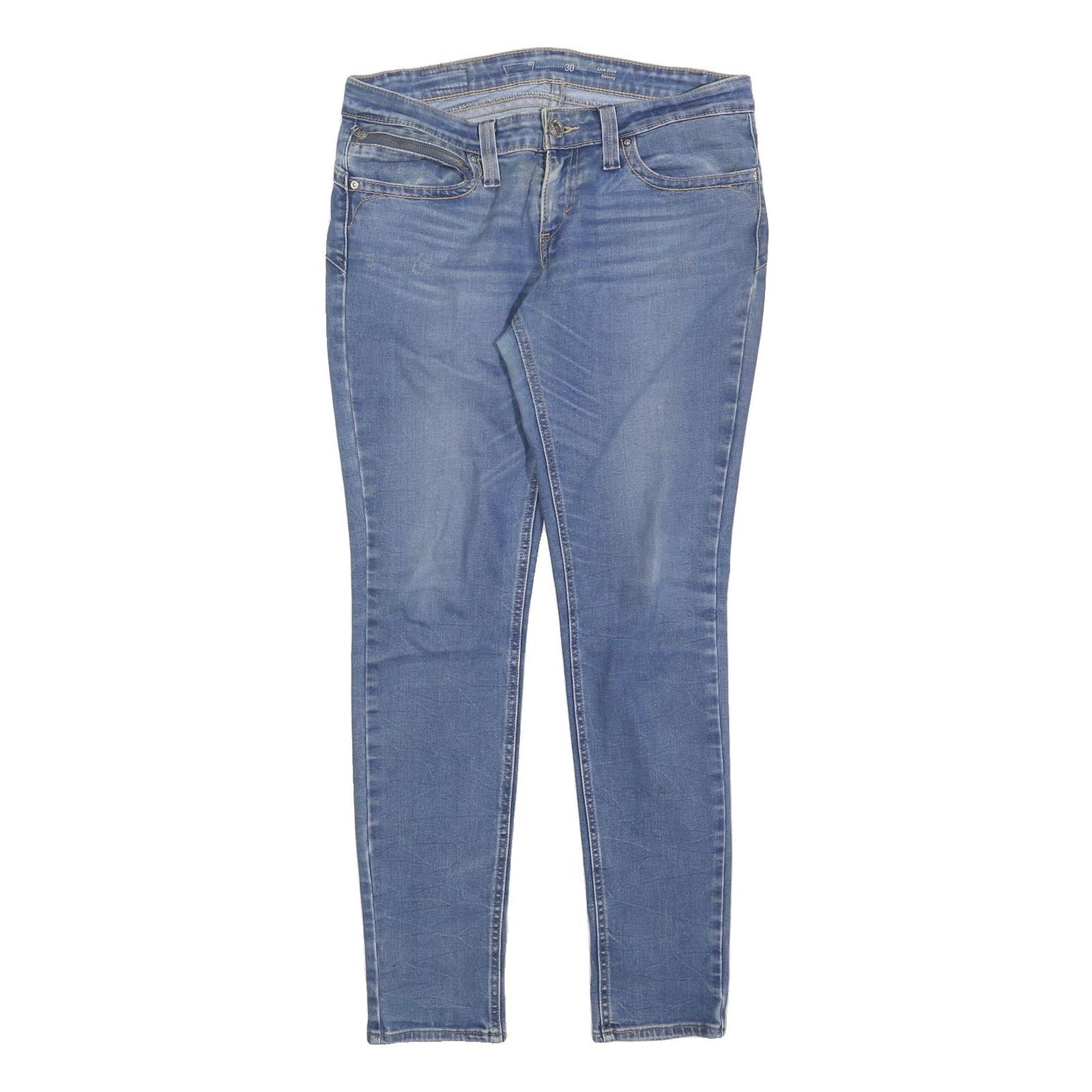 LEVI'S Womens Slim Blue Denim Rinse Jeans W30 L29 Classic Fit Zip Closure Refurbished - N/A refurbished available on Cerqular