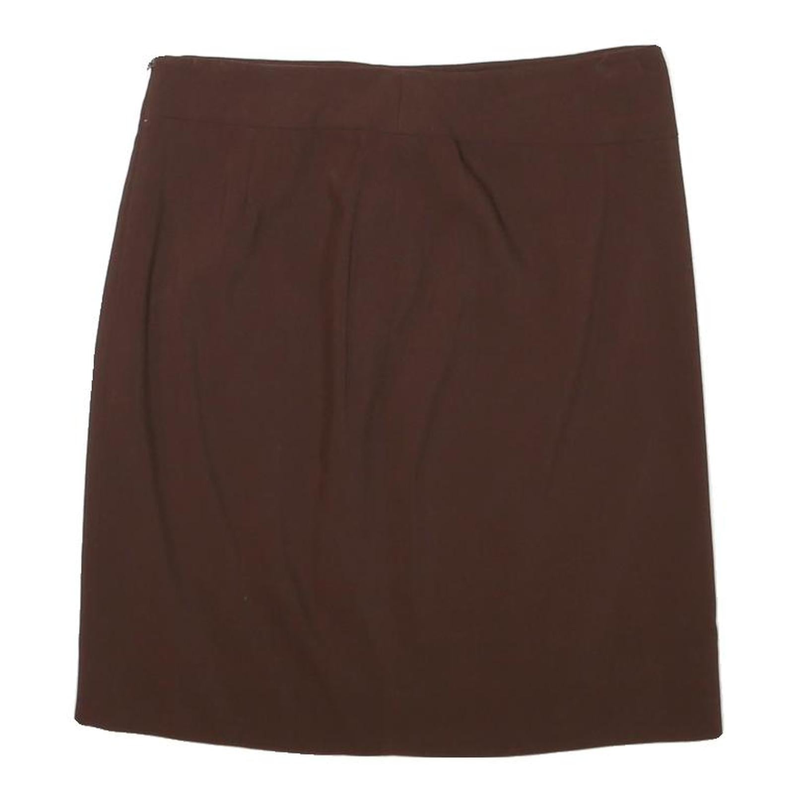 KENZO Womens Brown Wool Straight Knee Length Skirt L Classic Elegant Fit Refurbished - N/A refurbished available on Cerqular