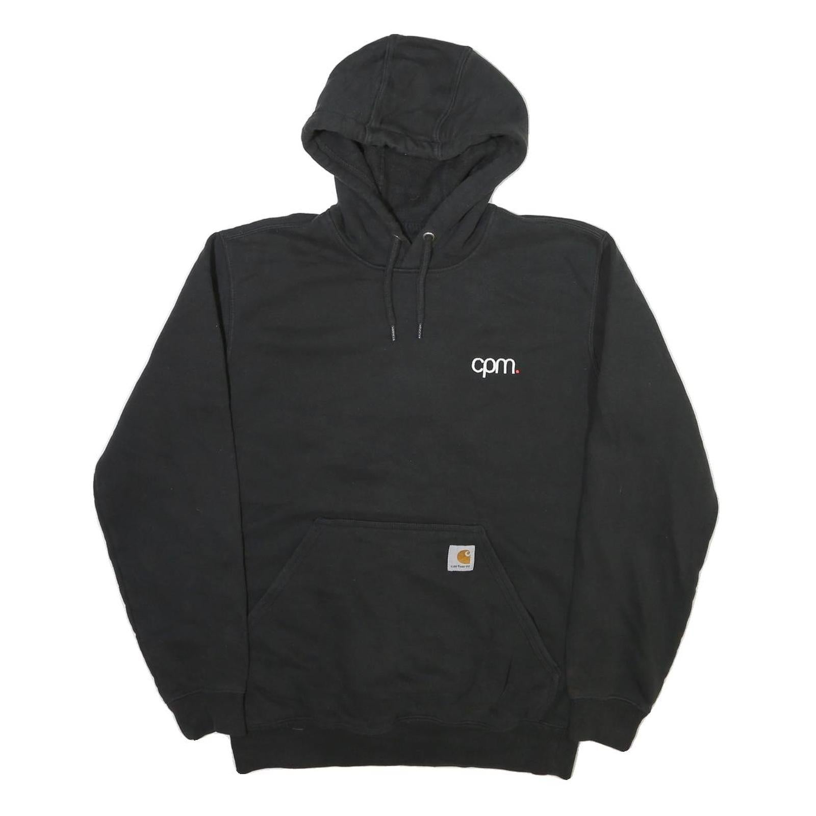 CARHARTT Mens Black Pullover Hoodie S Cotton Blend Workwear Casual Refurbished - N/A refurbished available on Cerqular
