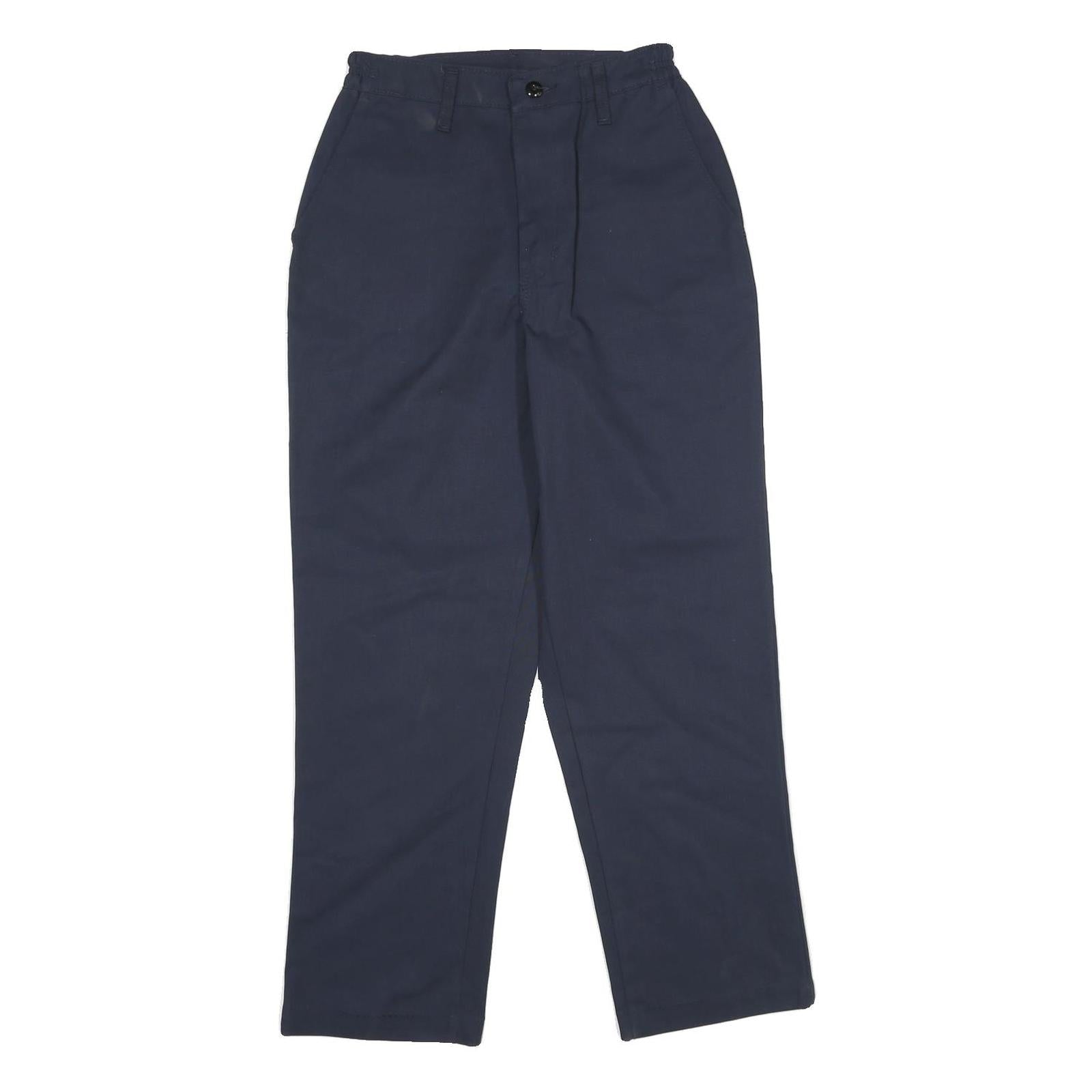 RED KAP Womens Polyester Blend Navy Regular Fit Straight Leg Trousers W26 L28 Refurbished - N/A refurbished available on Cerqular